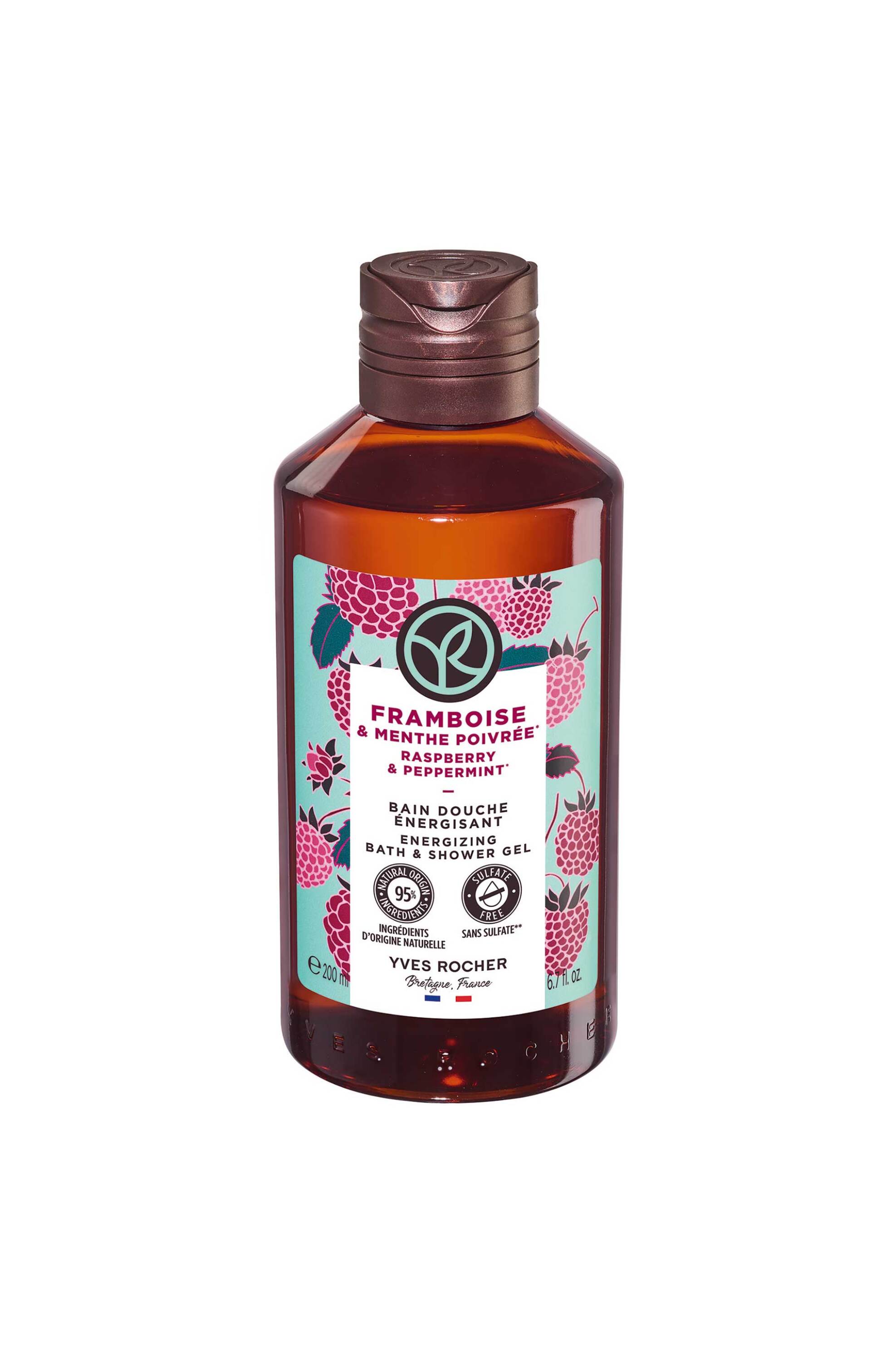 YVES ROCHER Yves Rocher Raspberry & Peppermint Energizing Shower Gel - 14579