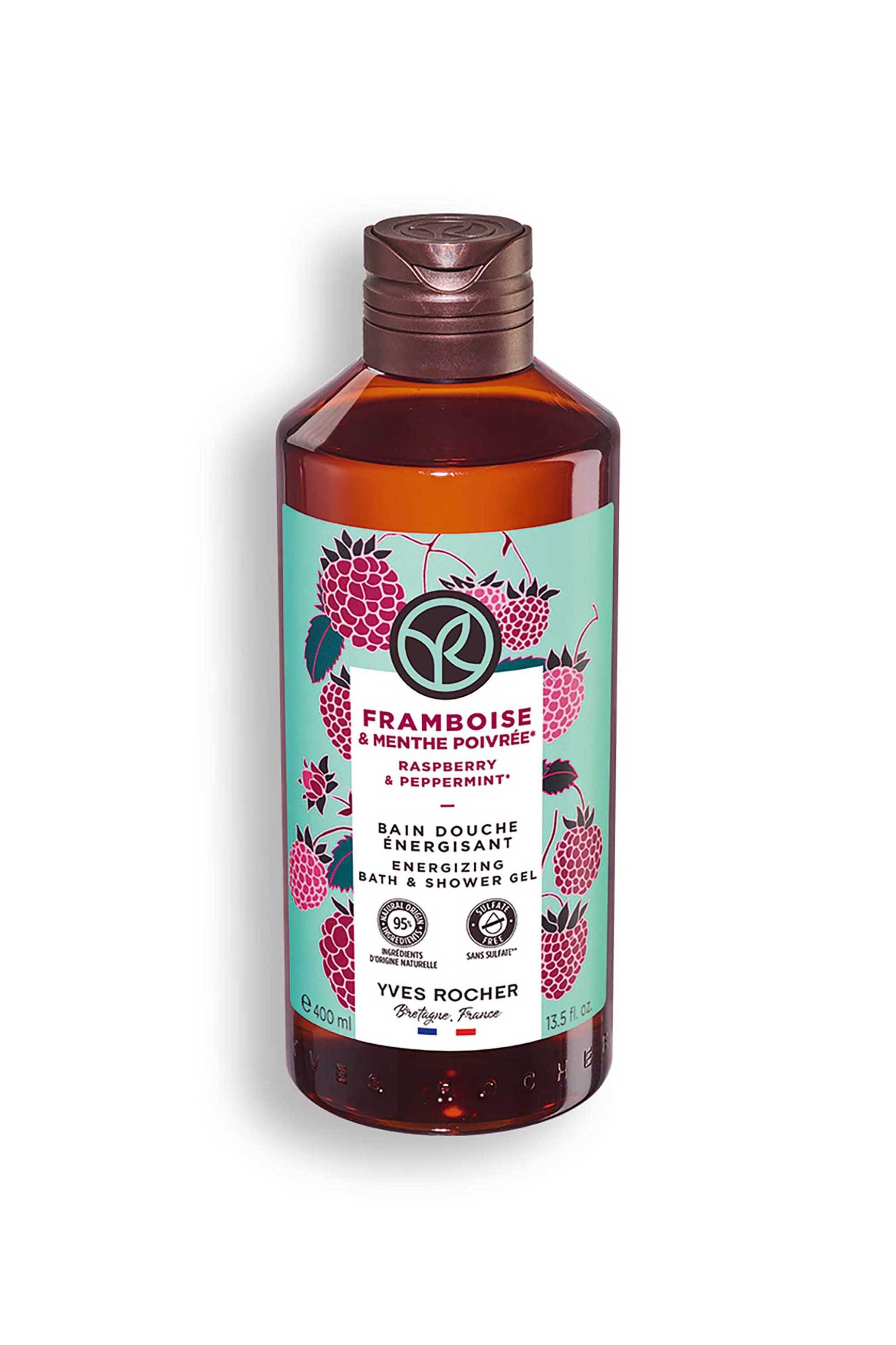 YVES ROCHER Yves Rocher Raspberry & Peppermint Energizing Shower Gel - 14579