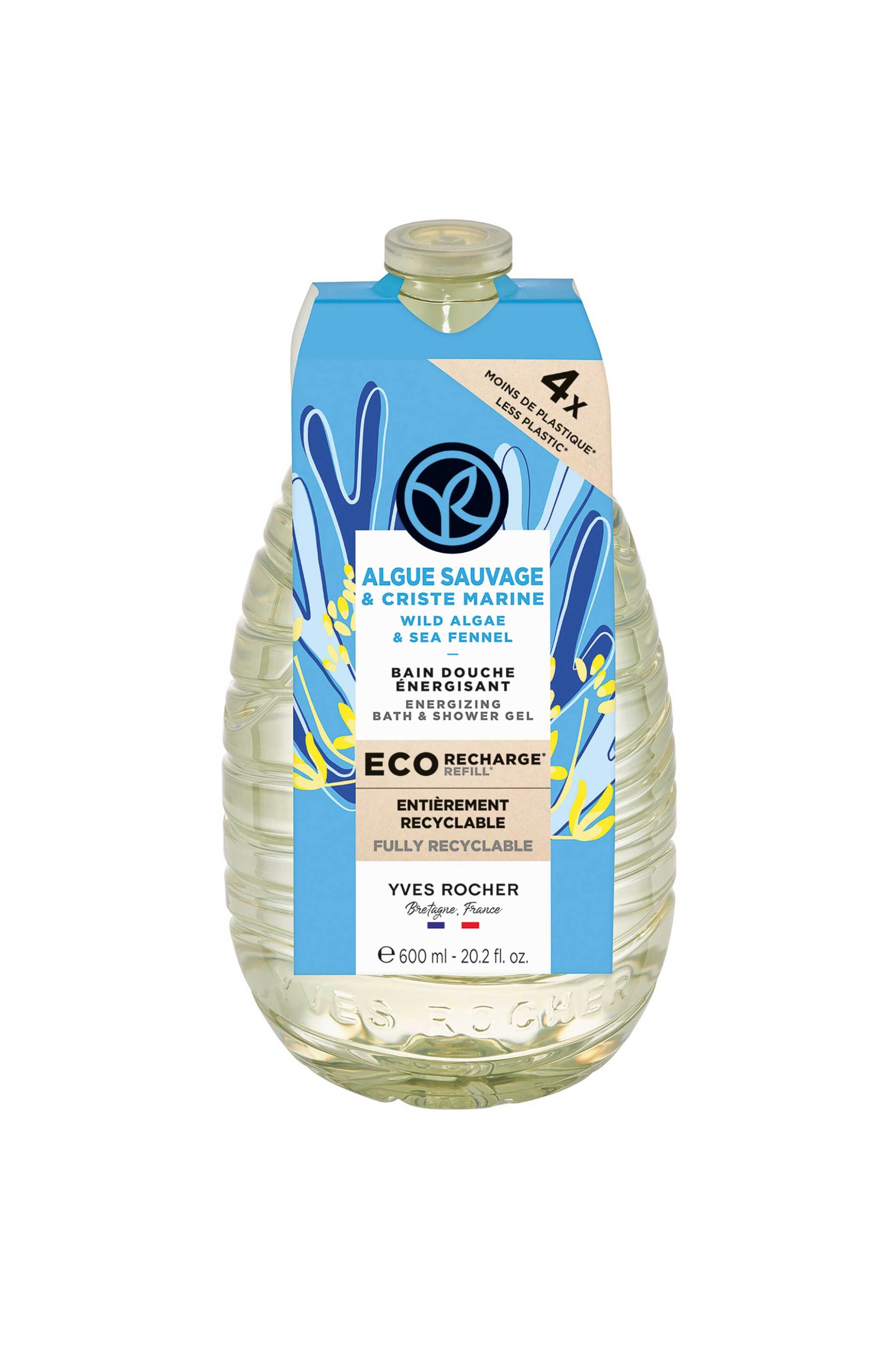 YVES ROCHER Yves Rocher Wild Algae & Sea Fennel Energizing Shower Gel Eco-Refill 600 ml - 54214