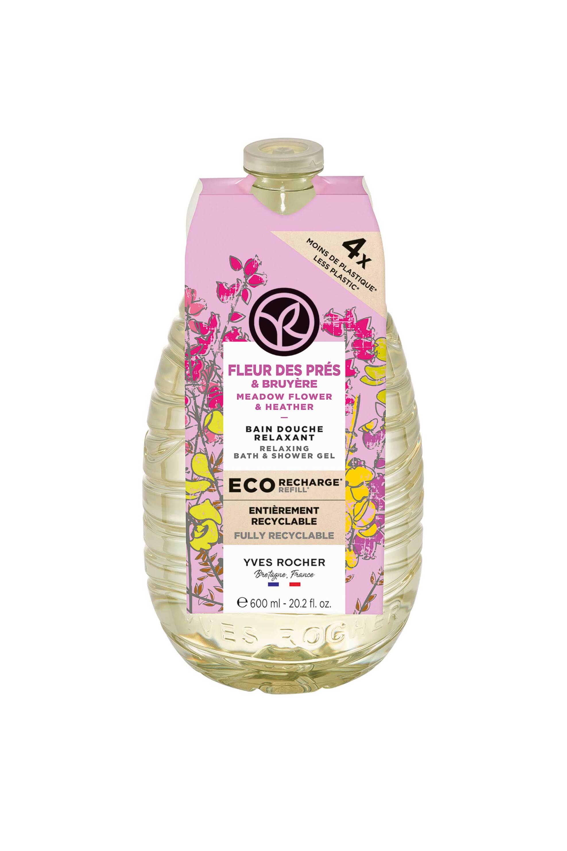 Yves Rocher Meadow Flower & Heather Shower Gel Eco-Refill 600 ml