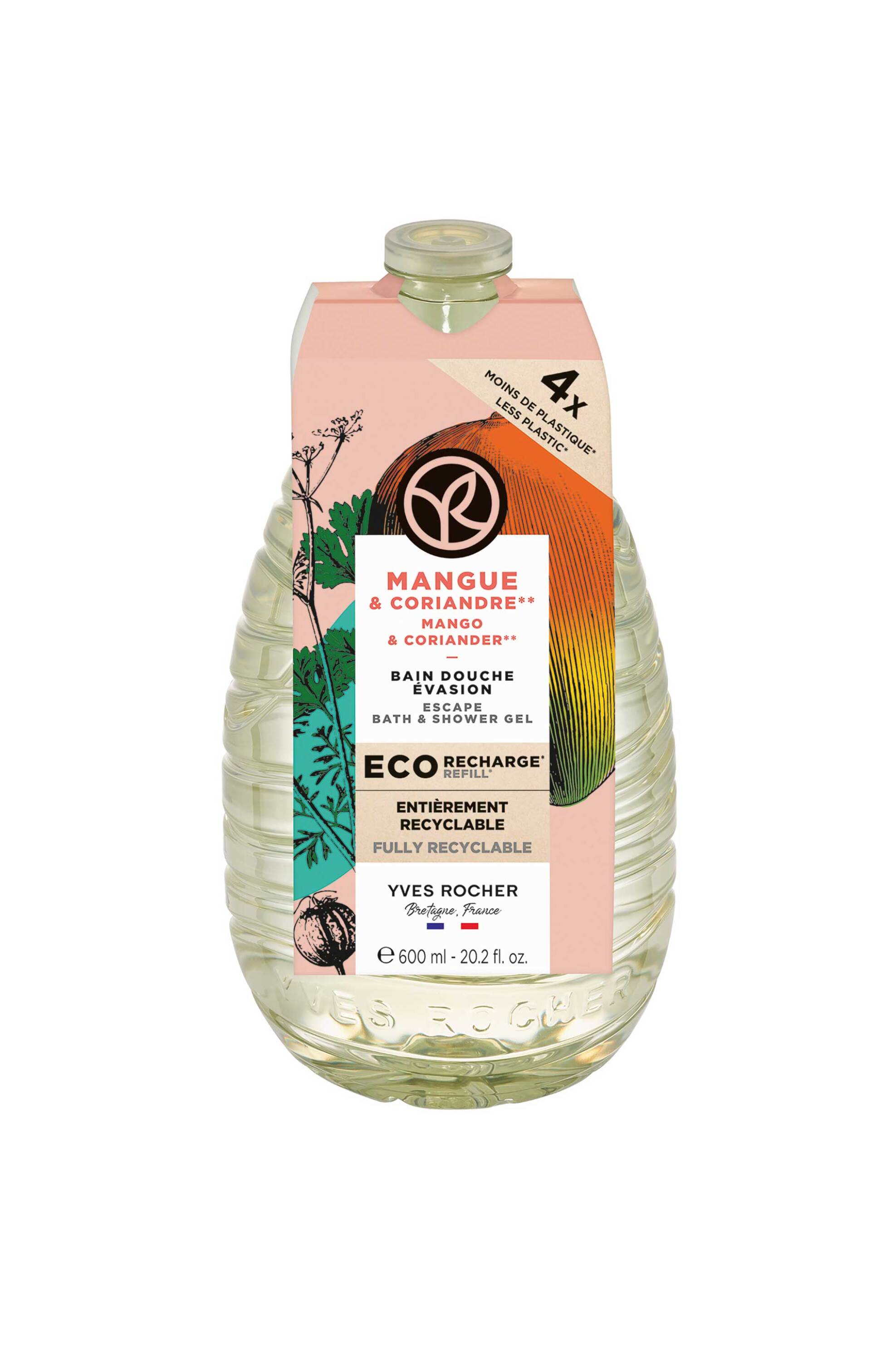 Yves Rocher Mango & Coriander Shower Gel Eco-Refill 600 ml