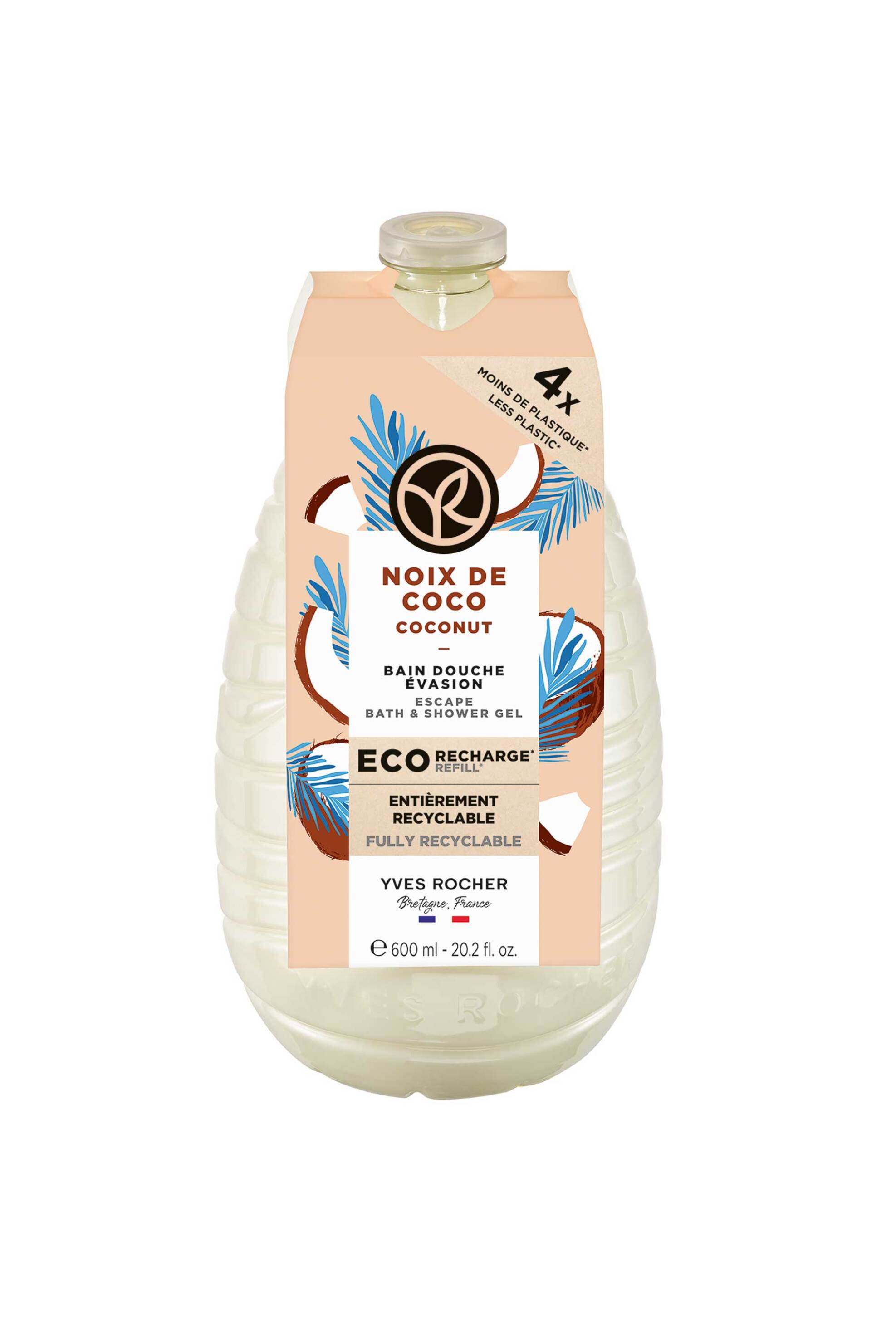 Yves Rocher Coconut Shower Gel Eco-Refill 600 ml