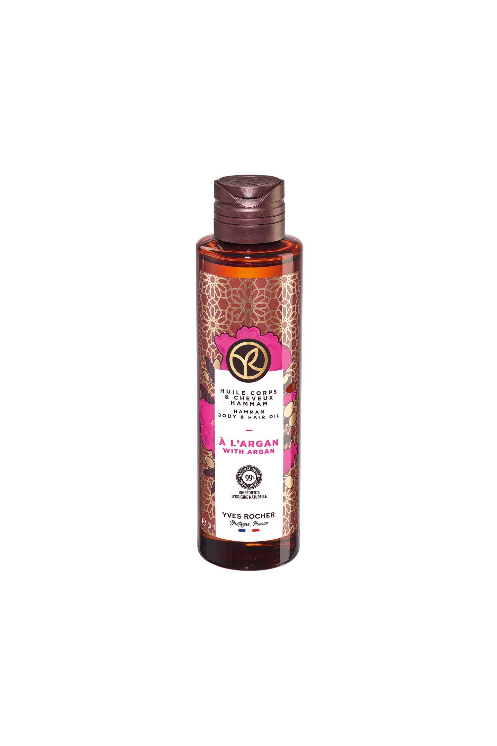 YVES ROCHER Yves Rocher Body And Hair Oil Argan & Rose Petals 100 ml - 57960