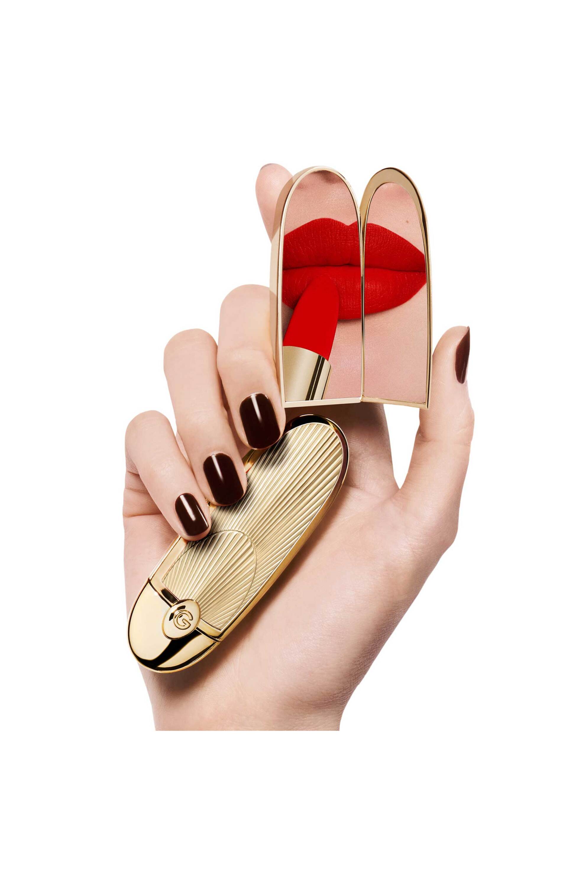 Guerlain Rouge G The Double Mirror Jewel Case Customisable Ultra-Care Lipstick - G043944 L&Apos Art Deco