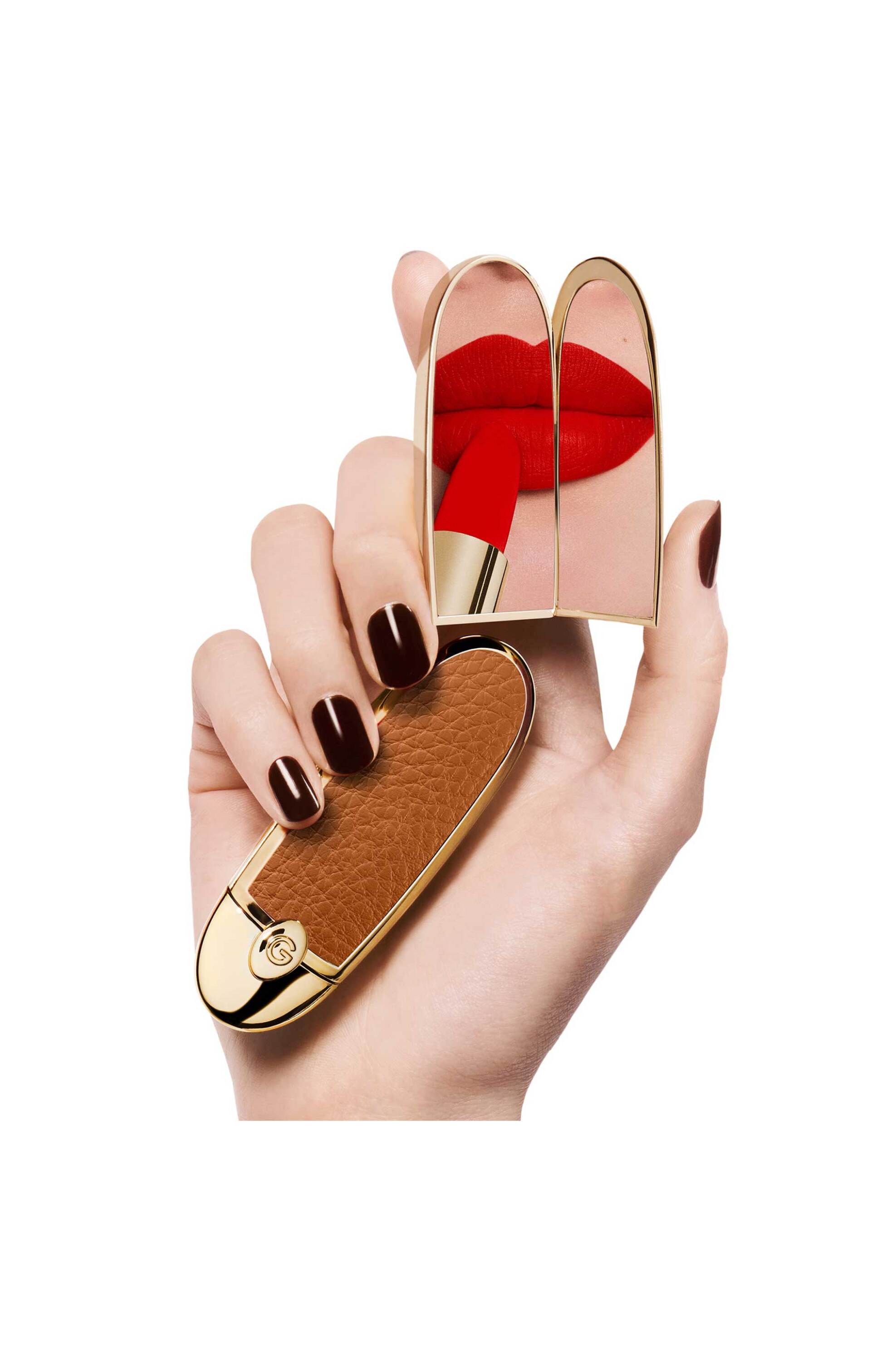 Guerlain Rouge G The Double Mirror Jewel Case The Customisable Ultra-Care Lipstick - G043944 Le Camel φωτογραφία