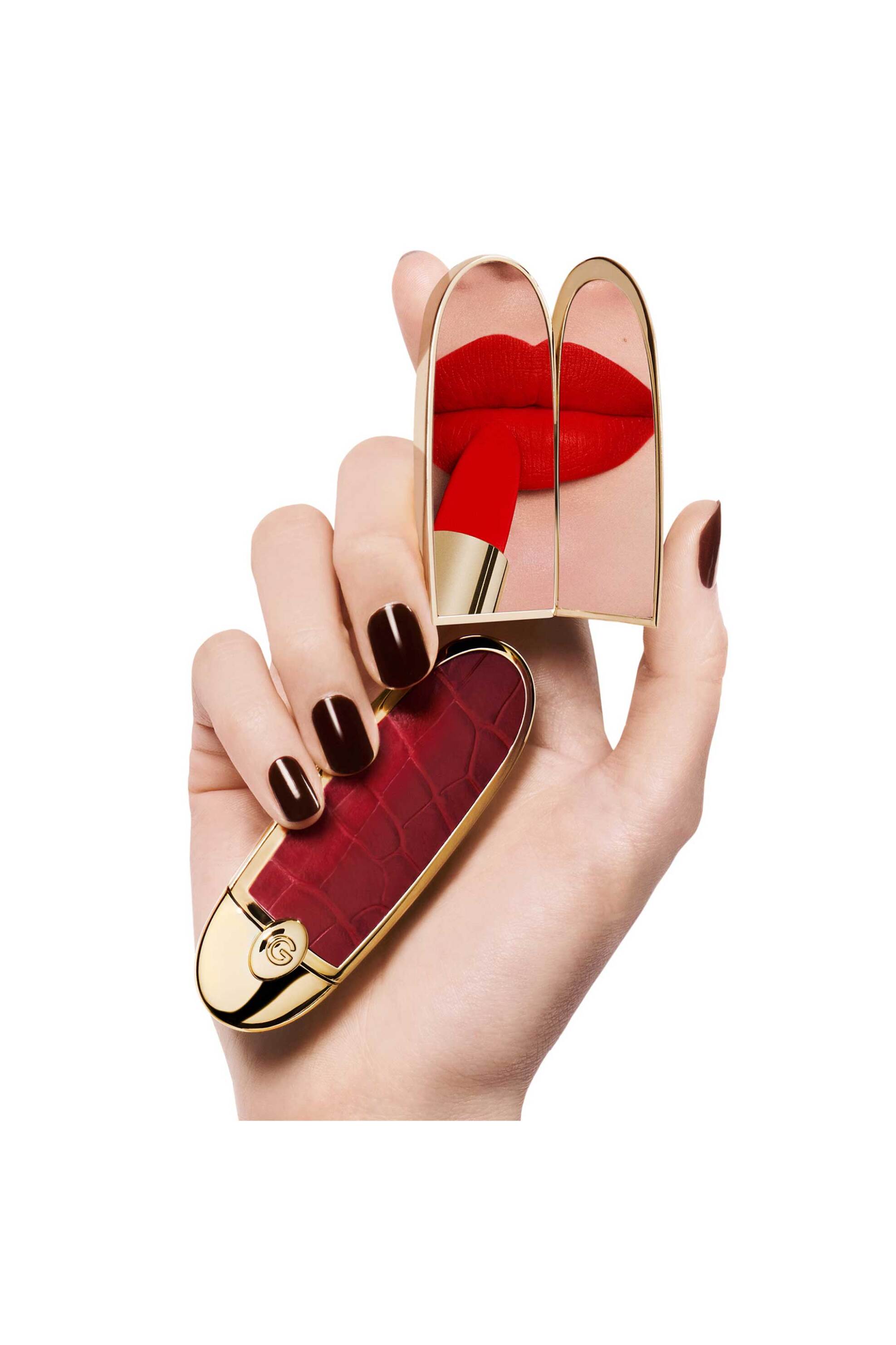 Guerlain Rouge G The Double Mirror Jewel Case Customisable Ultra-Care Lipstick - G043944 Le Croco