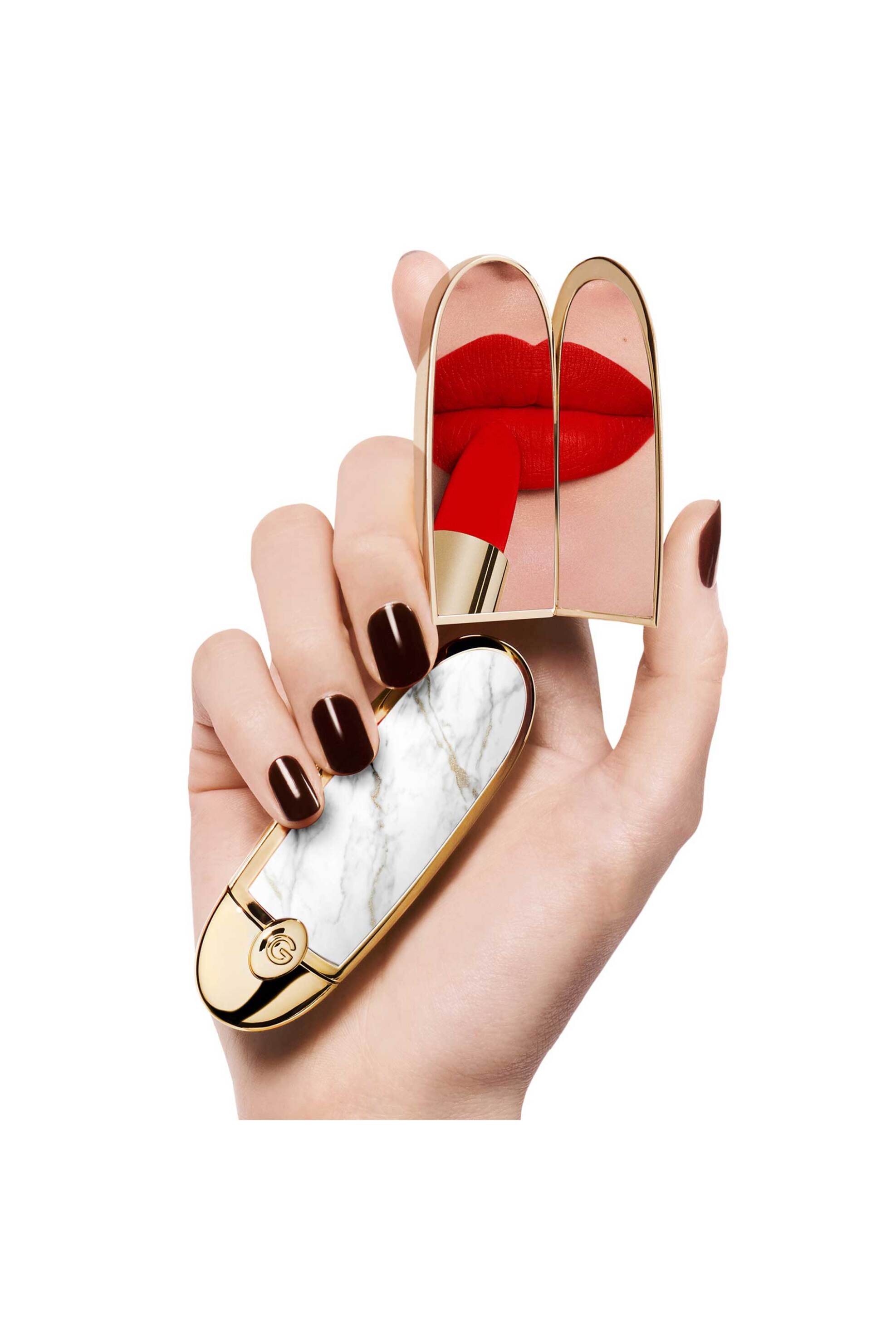 Guerlain Rouge G The Double Mirror Jewel Case Customisable Ultra-Care Lipstick - G043944 Le Marbre