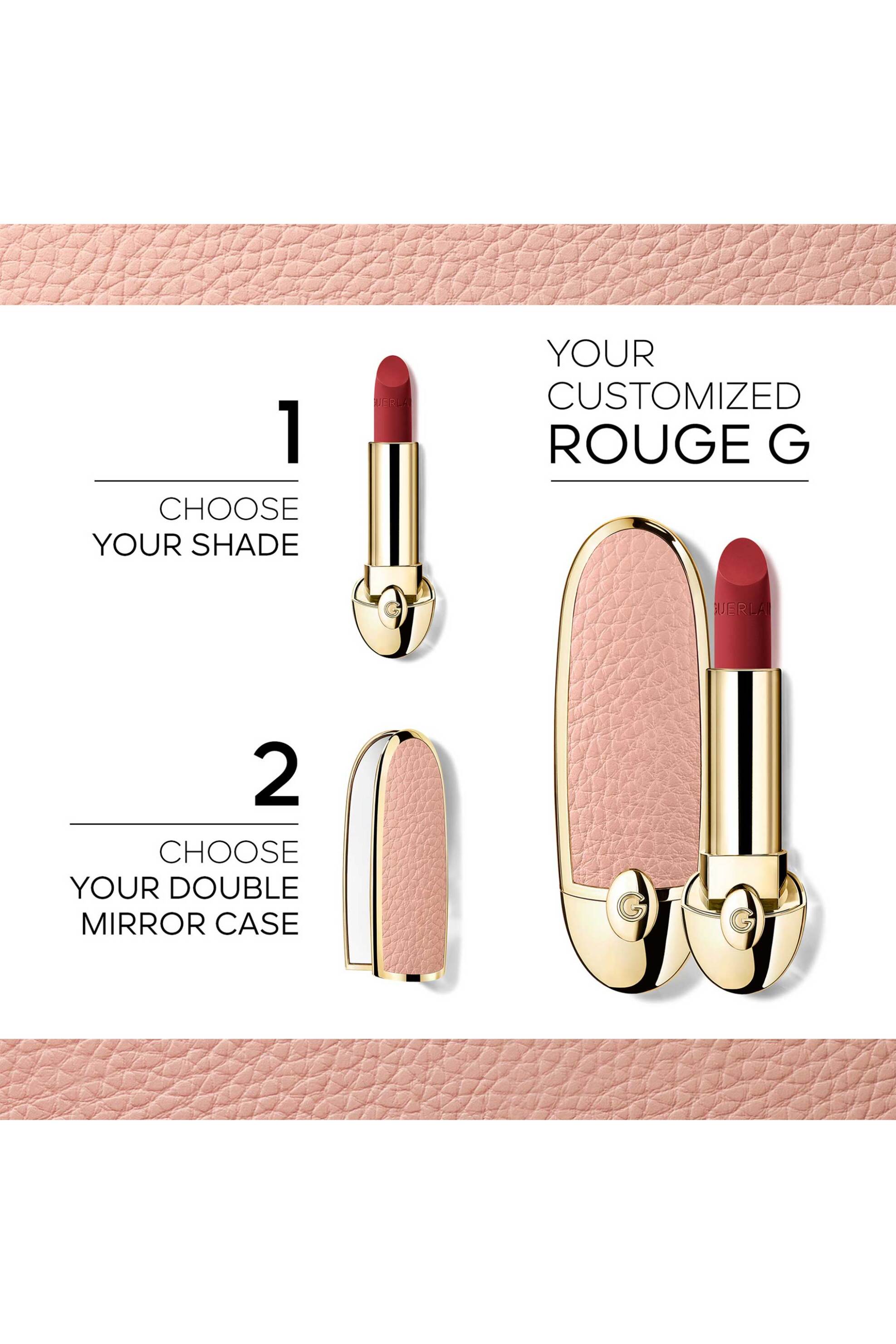 Guerlain Rouge G The Refill The Customisable Ultra-Care Lipstick 3,5 gr - G043889 772 Le Rose Bourbon - Velvet φωτογραφία