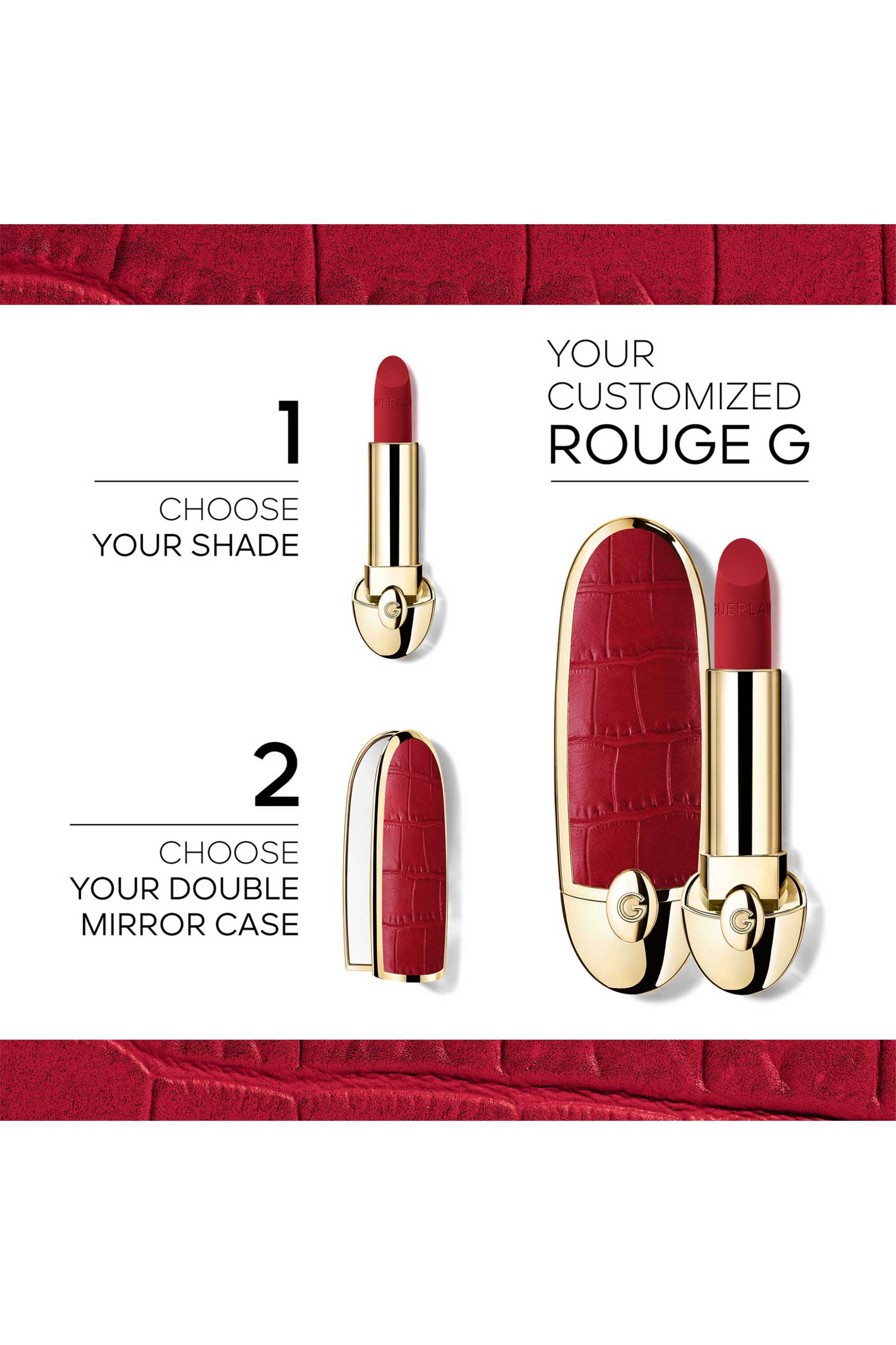 Guerlain Rouge G The Refill The Customisable Ultra-Care Lipstick 3,5 gr - G043889 775 Le Rouge Bordeaux - Velvet φωτογραφία