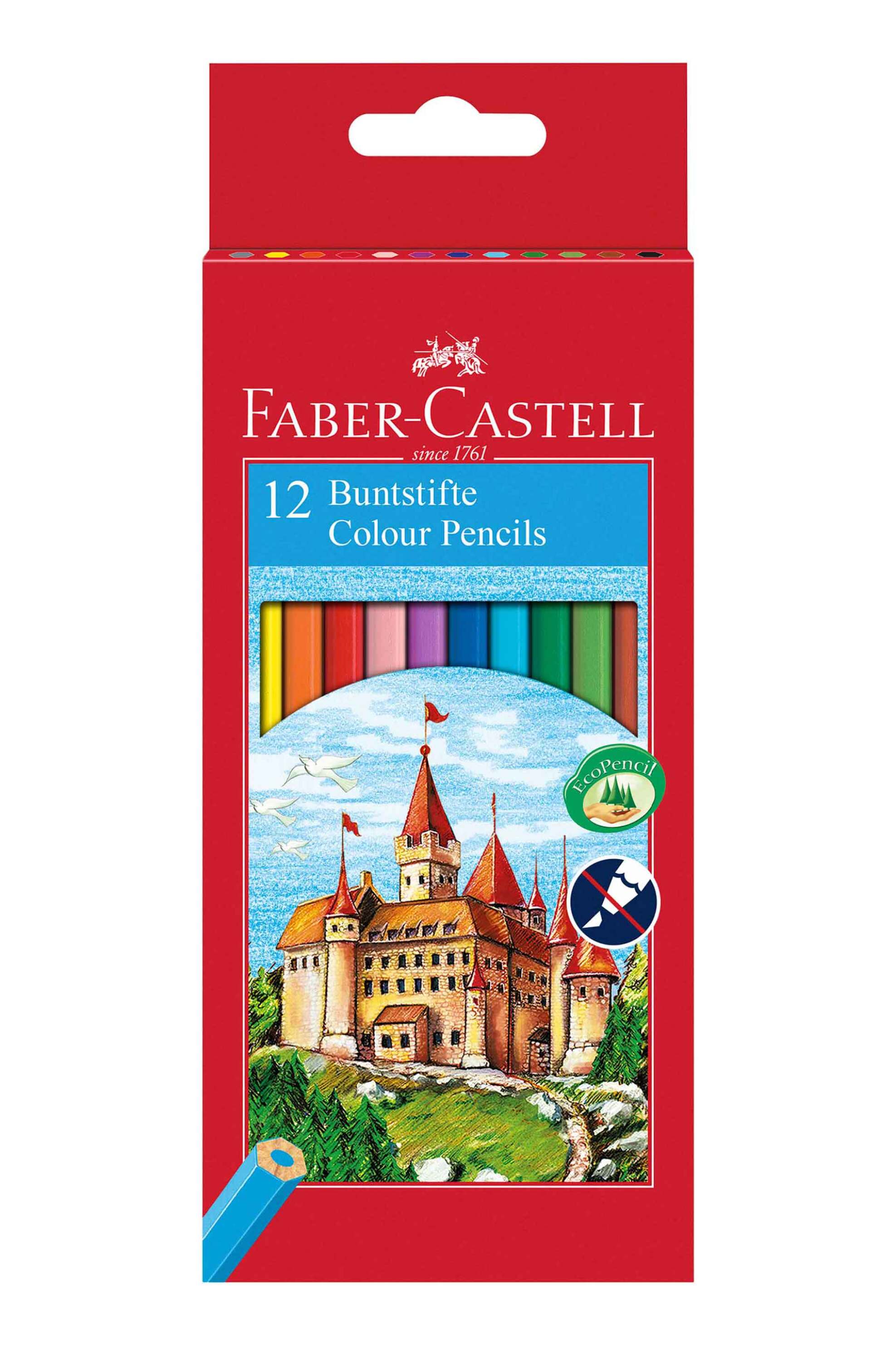Faber-Castell ξυλομπογιές κάστρο σετ 12 χρώματα - 077120112/