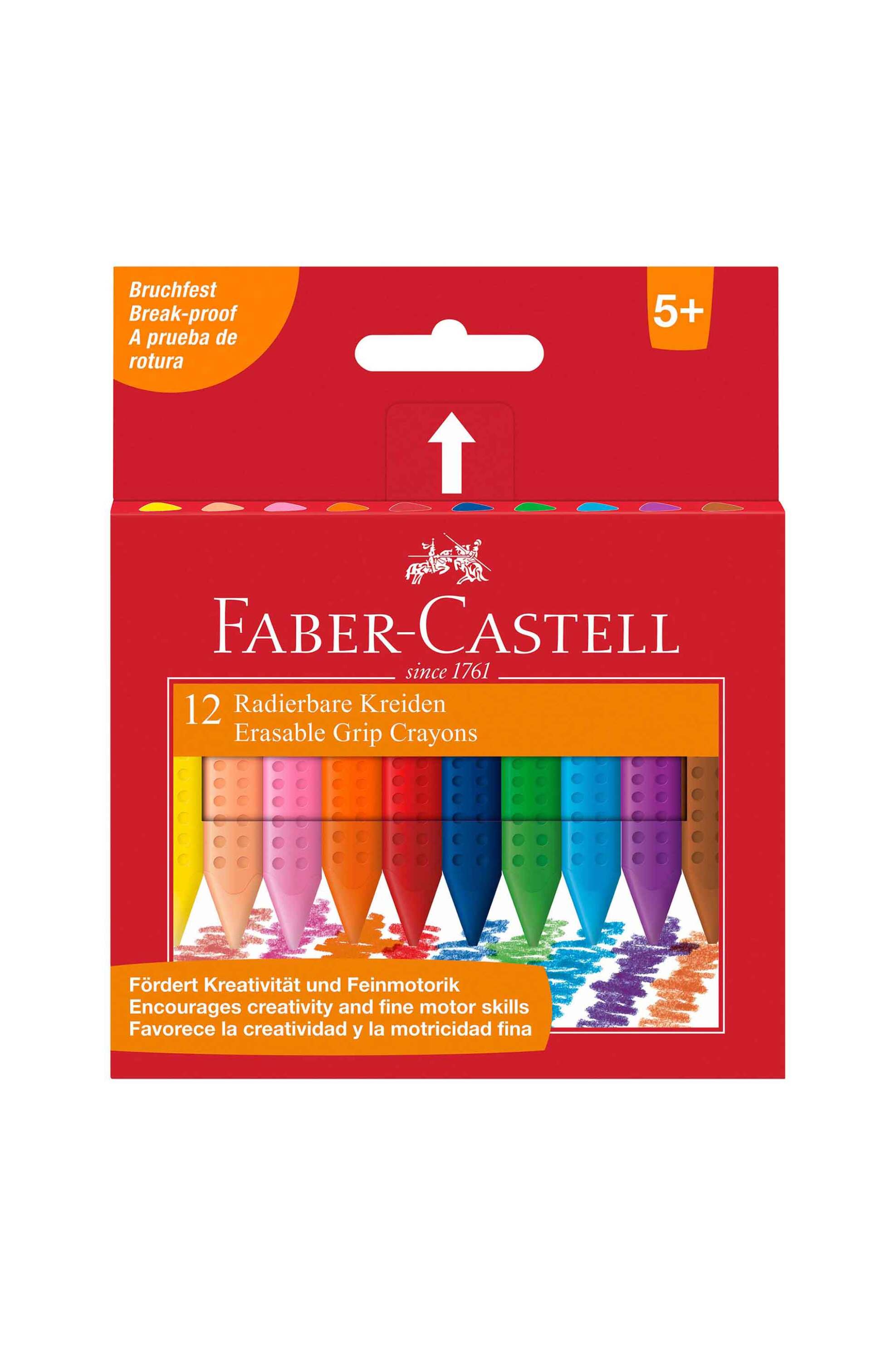 Faber-Castell κραγιόν Grip Εrasable σετ των 12 - 077122520/