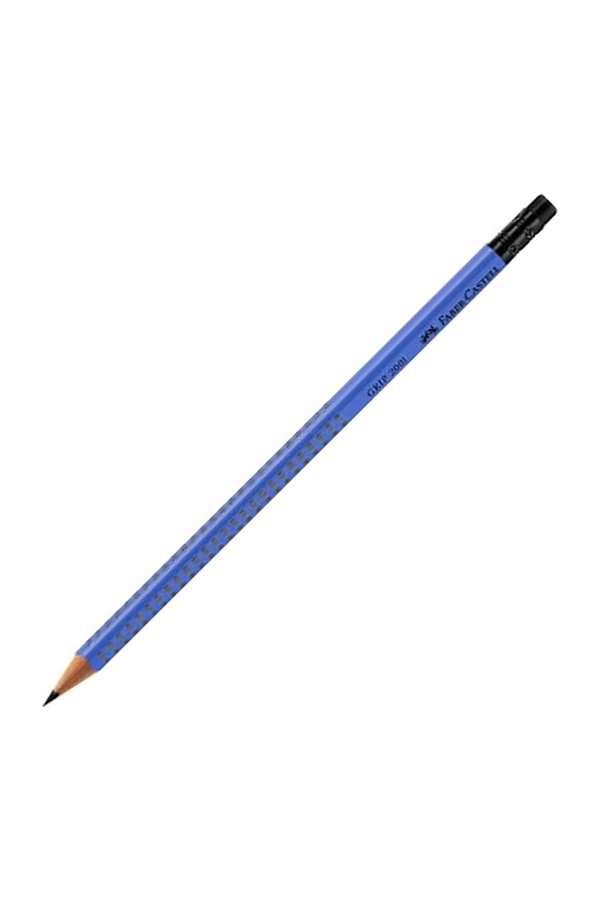 Faber-Castell Μολύβι Grip με γόμα Μπλε - 077100-074-501