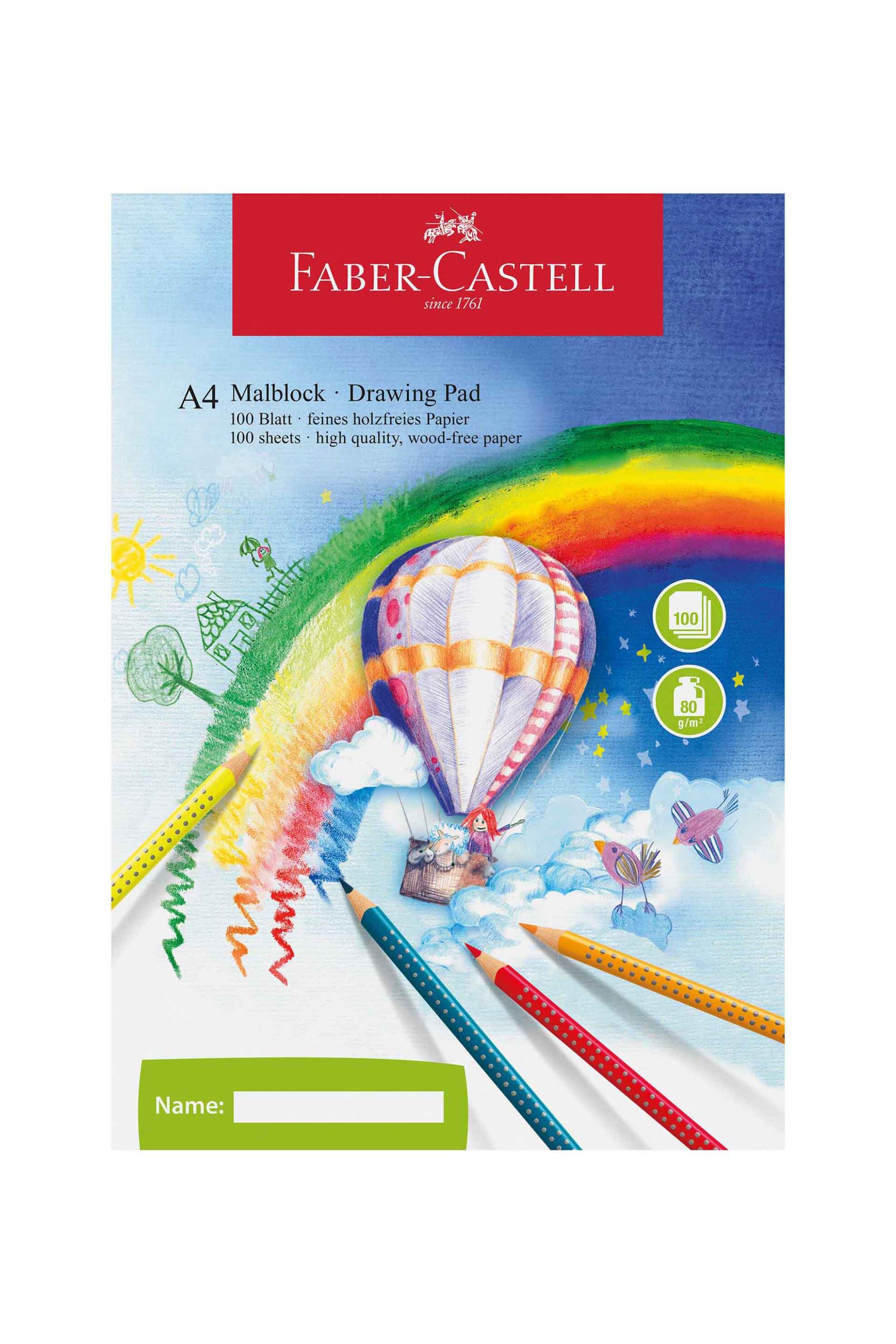 Faber-Castell μπλοκ ζωγραφικής A4 100 φύλλα 80 gr - 077212049