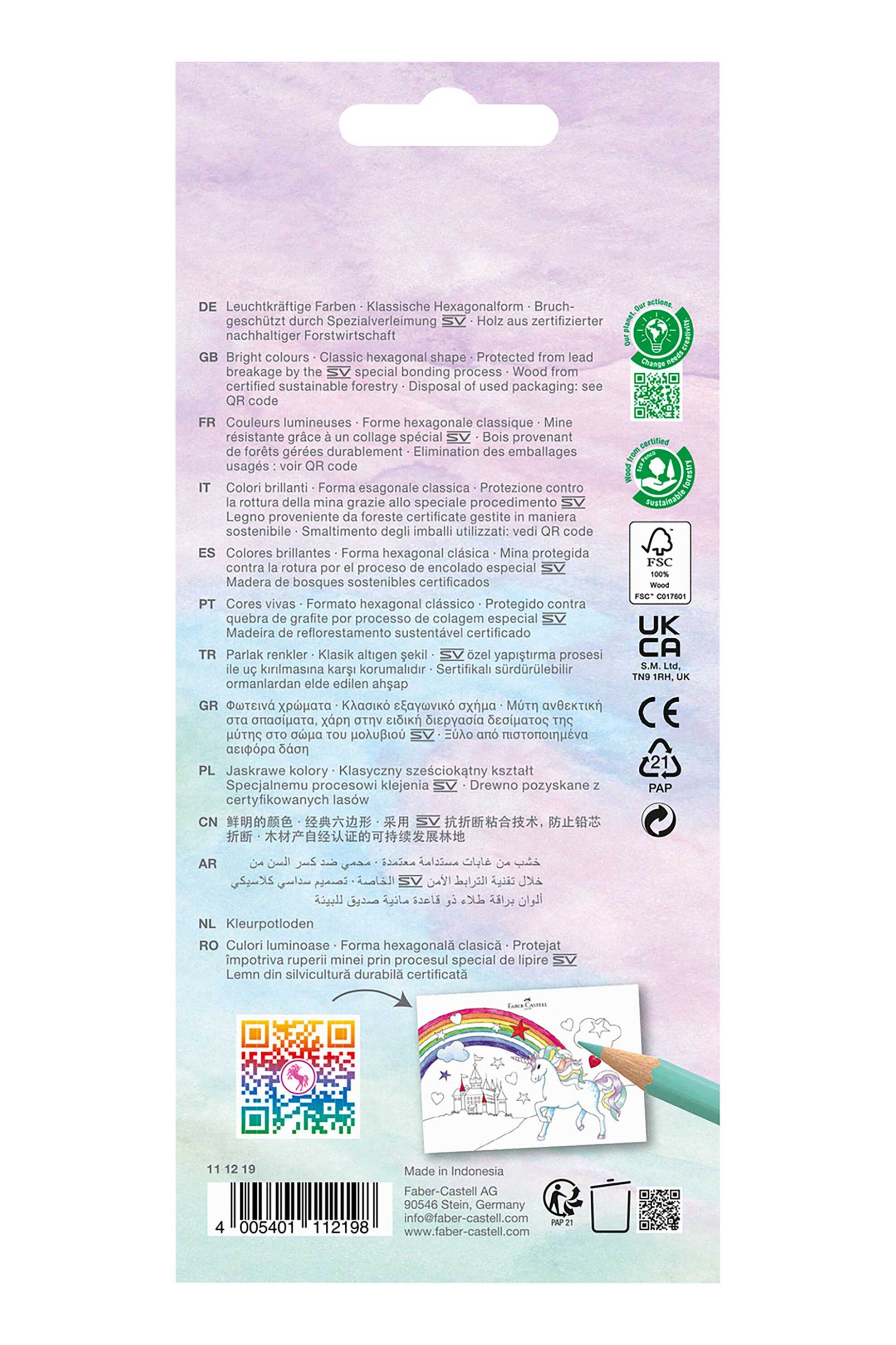 Faber-Castell ξυλομπογιές "Unicorn" 10+3 χρωμάτων - 077111219 φωτογραφία