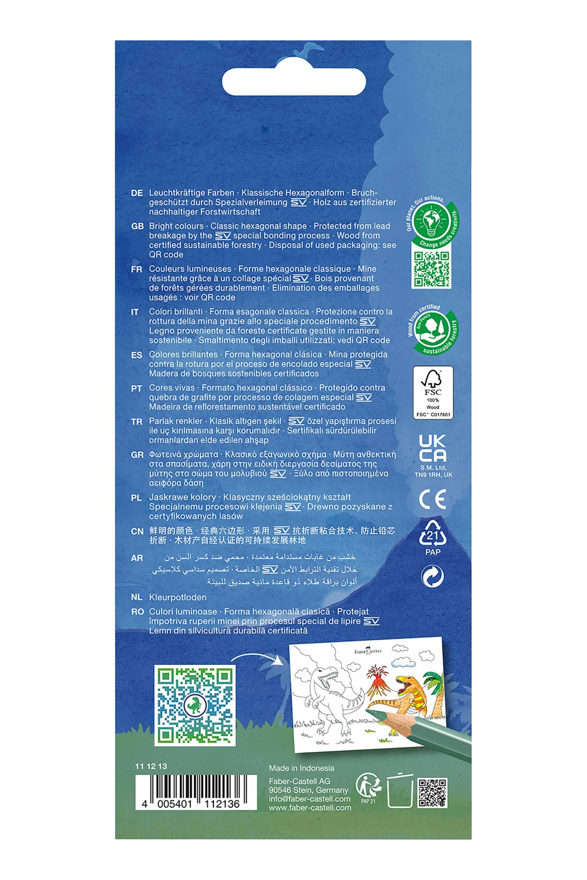 Faber-Castell ξυλομπογιές "Dinosaur" 10+3 χρωμάτων - 077111213 φωτογραφία