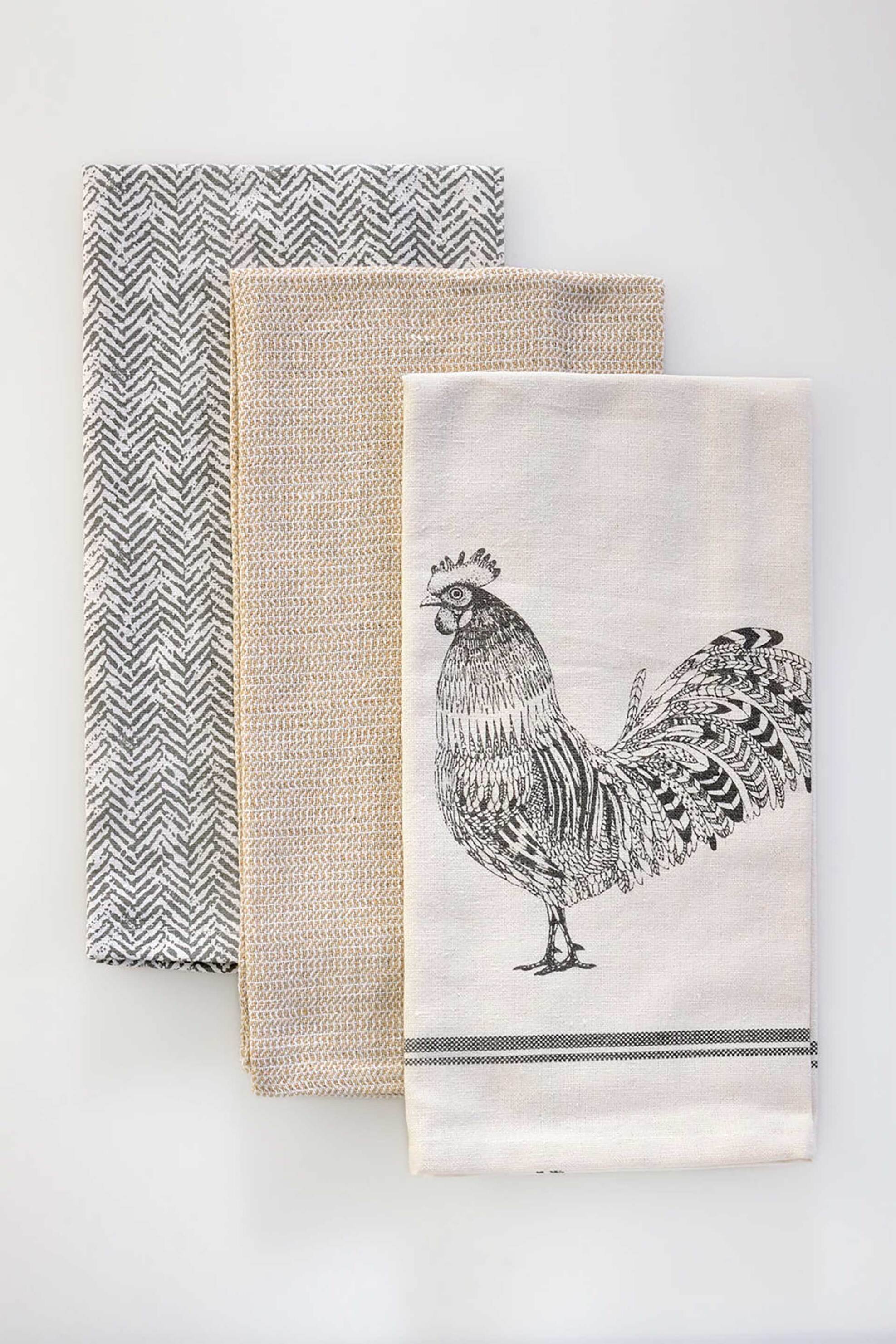 DOWN TOWN Home σετ πετσέτες κουζίνας "18-0376" (3 τεμάχια) - 18-0376