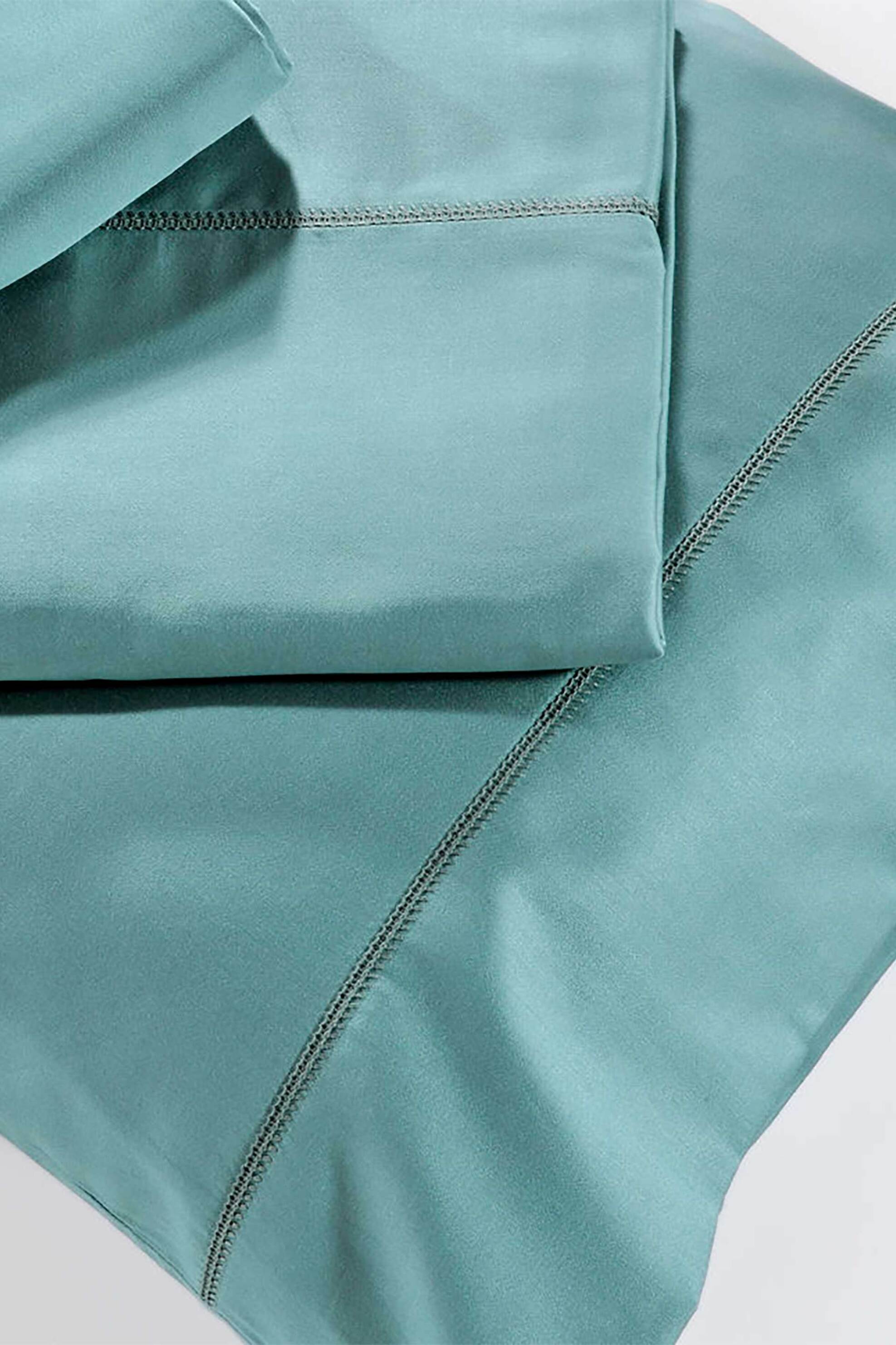 DOWN TOWN HOME DOWN TOWN Home κατωσέντονο μονό μονόχρωμο με λάστιχο "250/14 Petrol" 105 x 205 + 040 cm - 22-0047