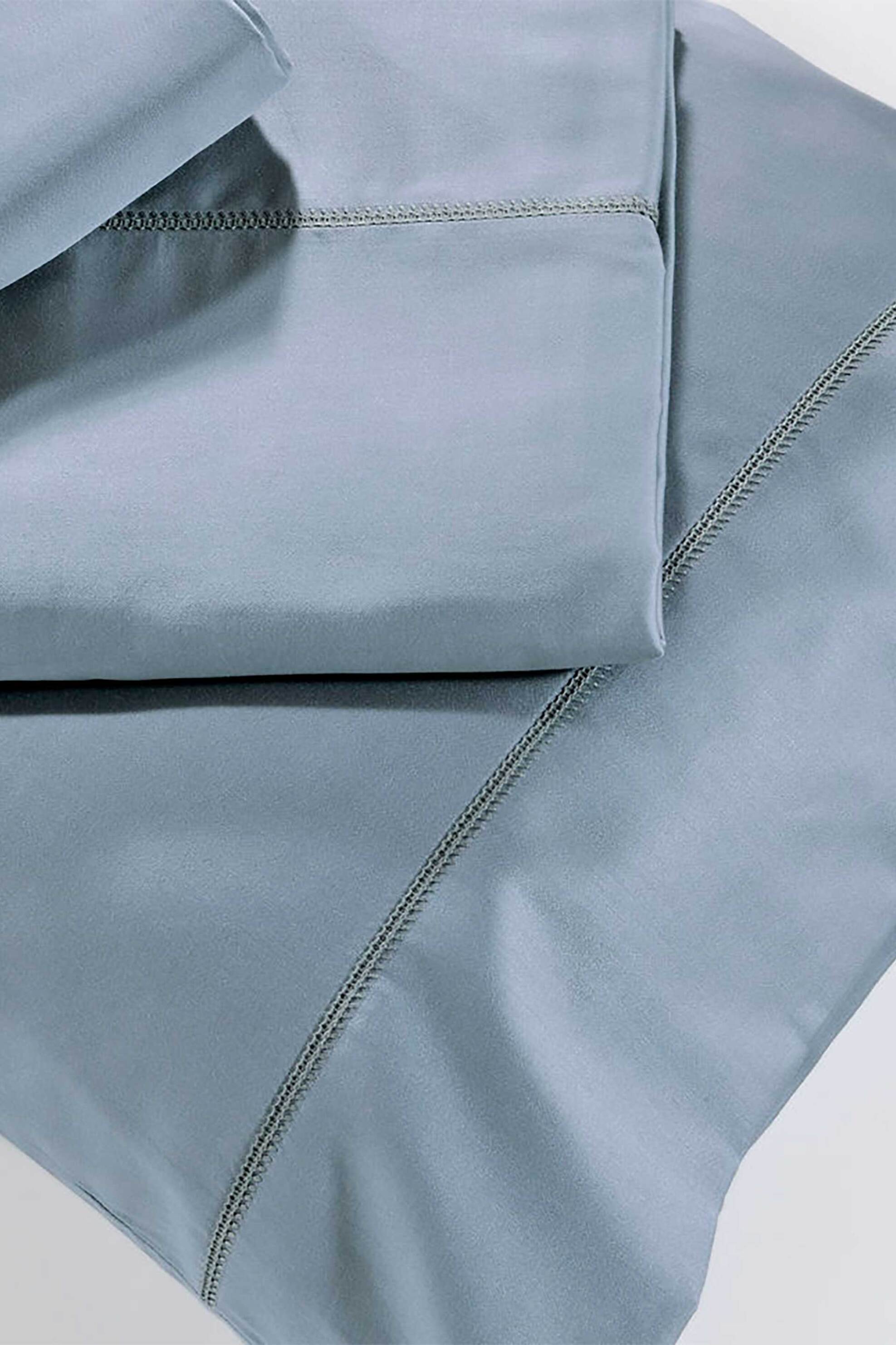 DOWN TOWN HOME DOWN TOWN Home κατωσέντονο ημίδιπλο ίσιο με ανάγλυφη ραφή "250/7 Grey Metal" 205 x 305 cm - 24-0007