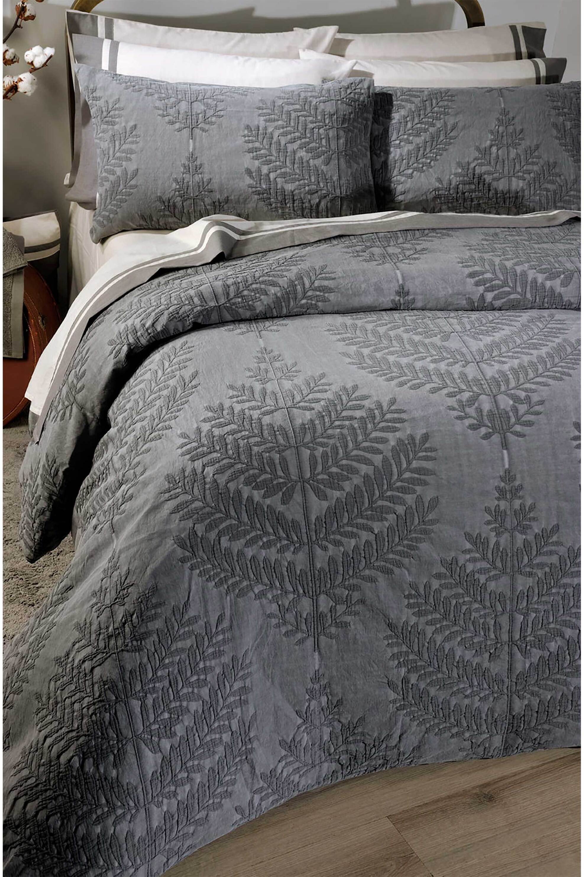 DOWN TOWN Home σετ παπλωματοθήκη υπέρδιπλη με μαξιλαροθήκες "Pacific 383" 230 x 250 cm - 2 x 52 x 75 cm - 12-0446