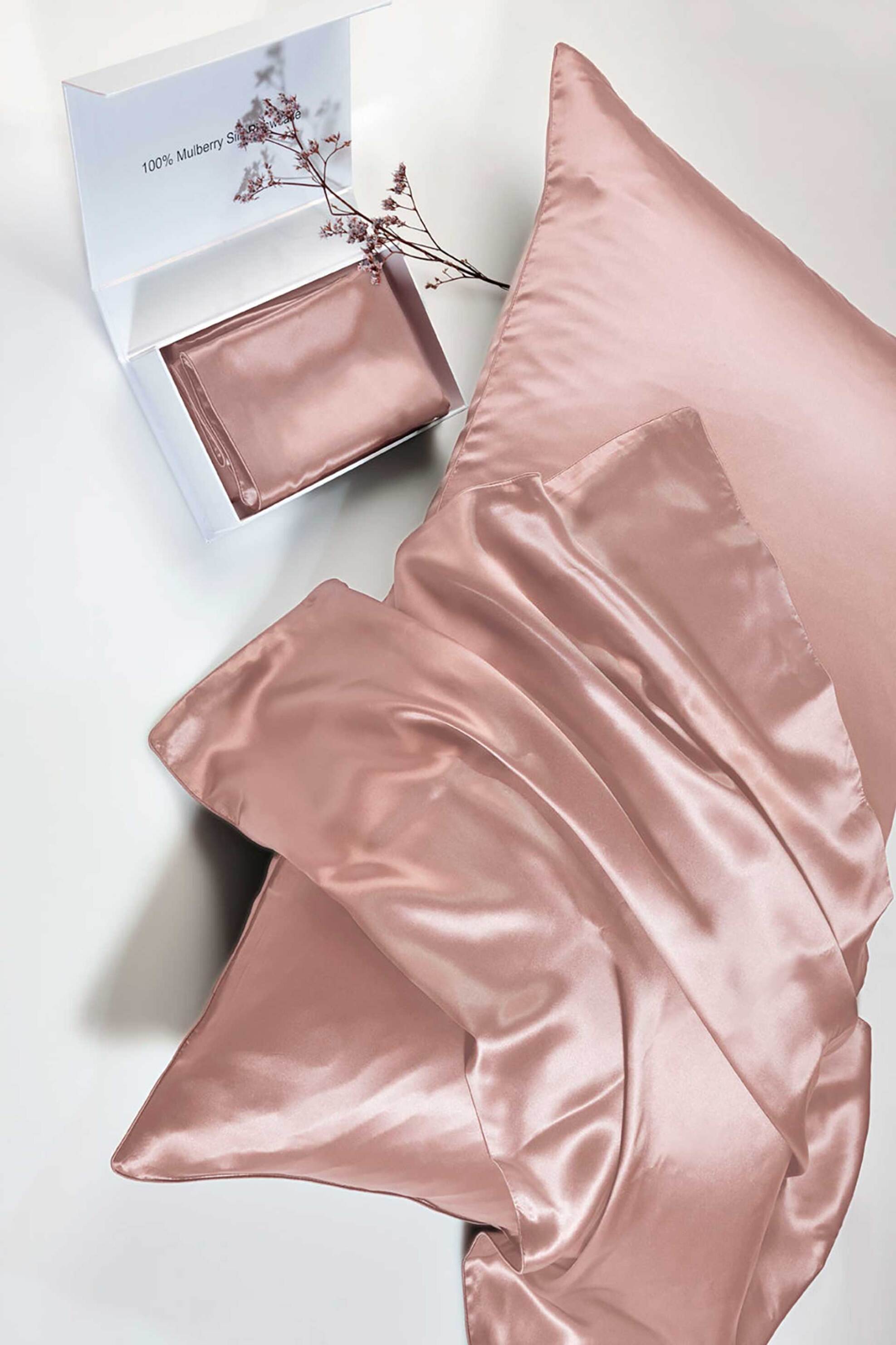 DOWN TOWN Home μεταξωτή μαξιλαροθήκη μονόχρωμη "Pink" 50 x 76 cm - 41-1087