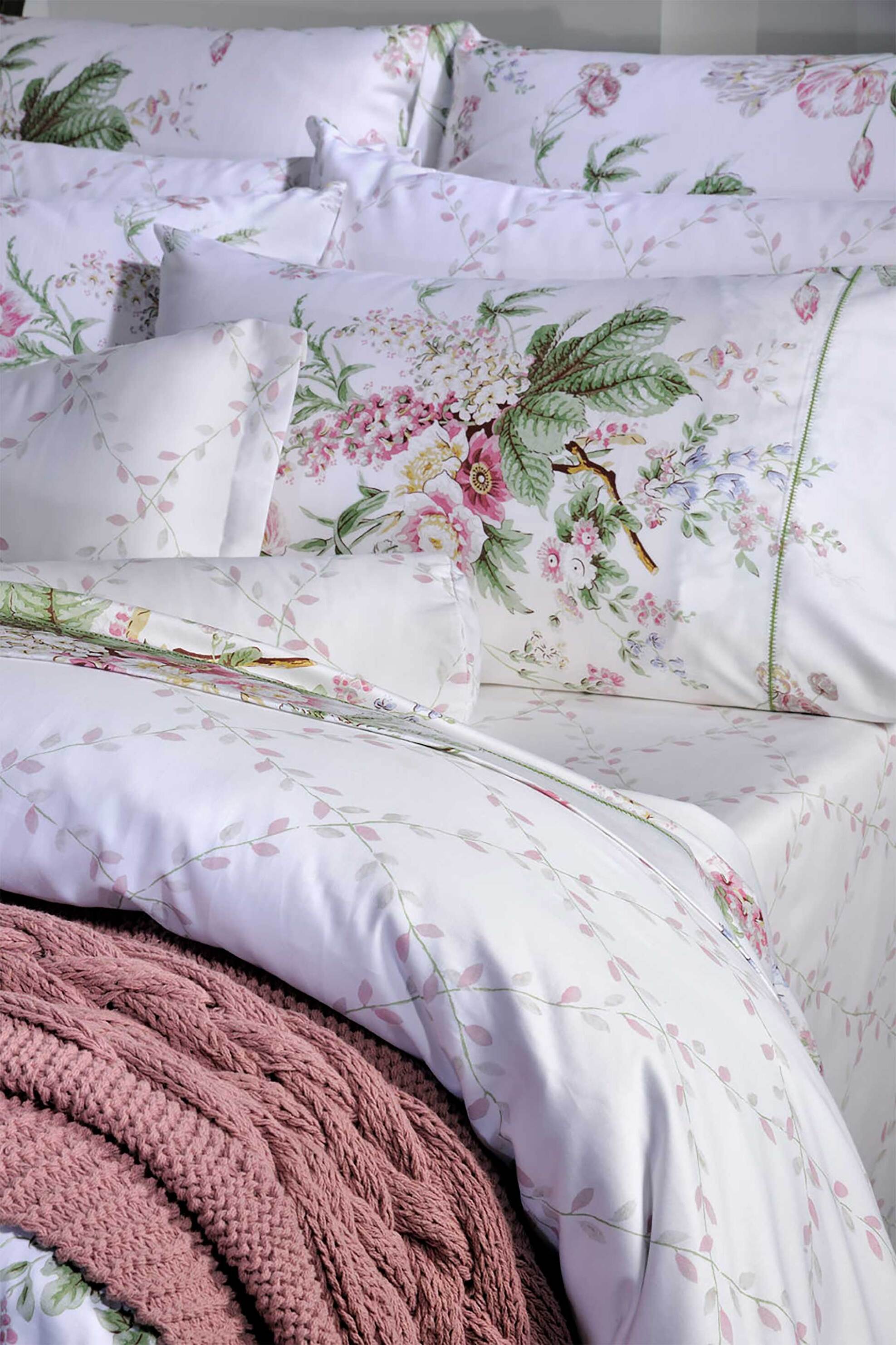 DOWN TOWN Home σετ σεντόνια μονά με μαξιλαροθήκη "849 Bouquet Pink" (3 τεμάχια) - 11-0558 φωτογραφία