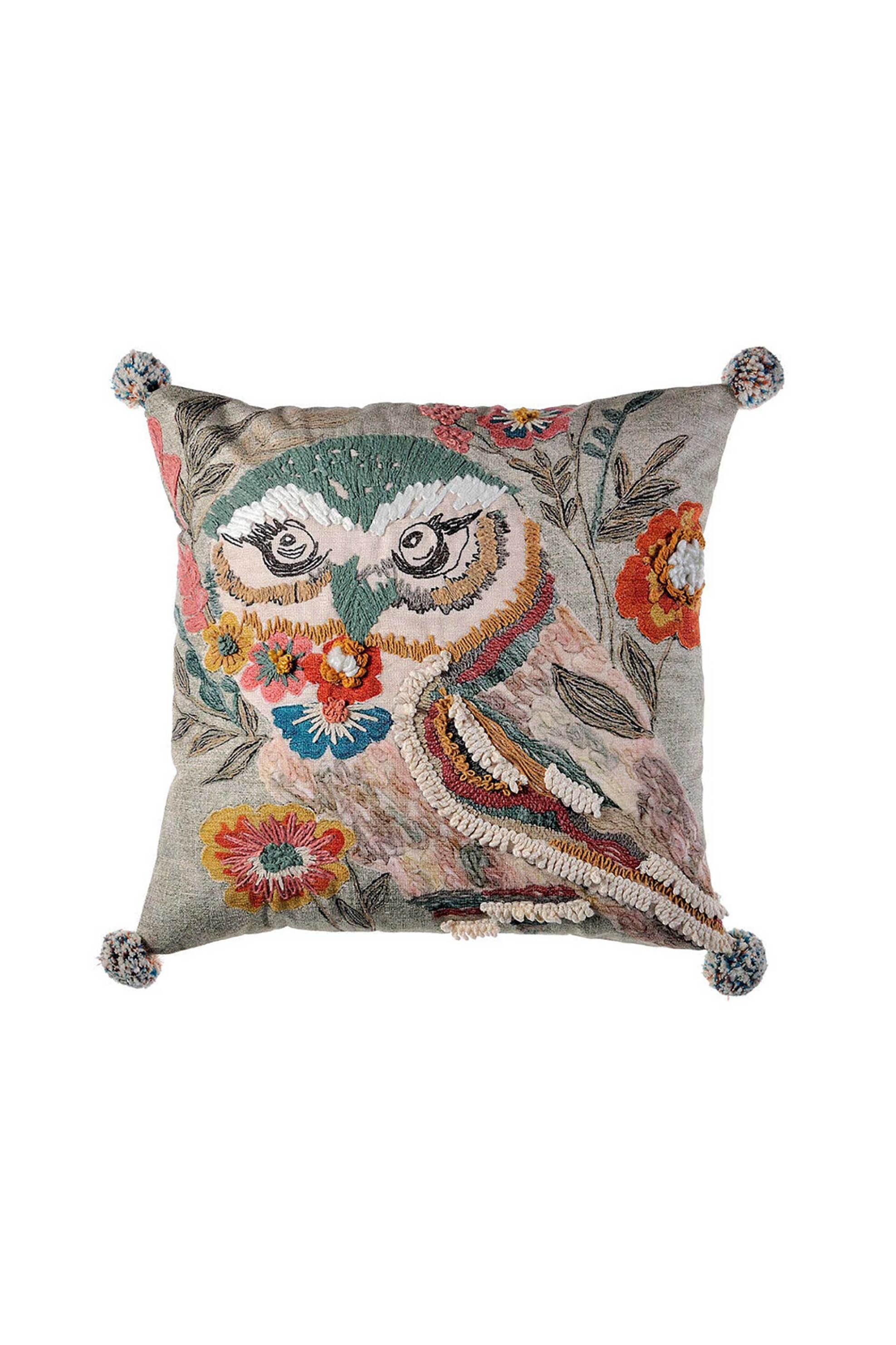 DOWN TOWN Home διακοσμητική μαξιλαροθήκη "Owl" 45 x 45 cm - 71-0602