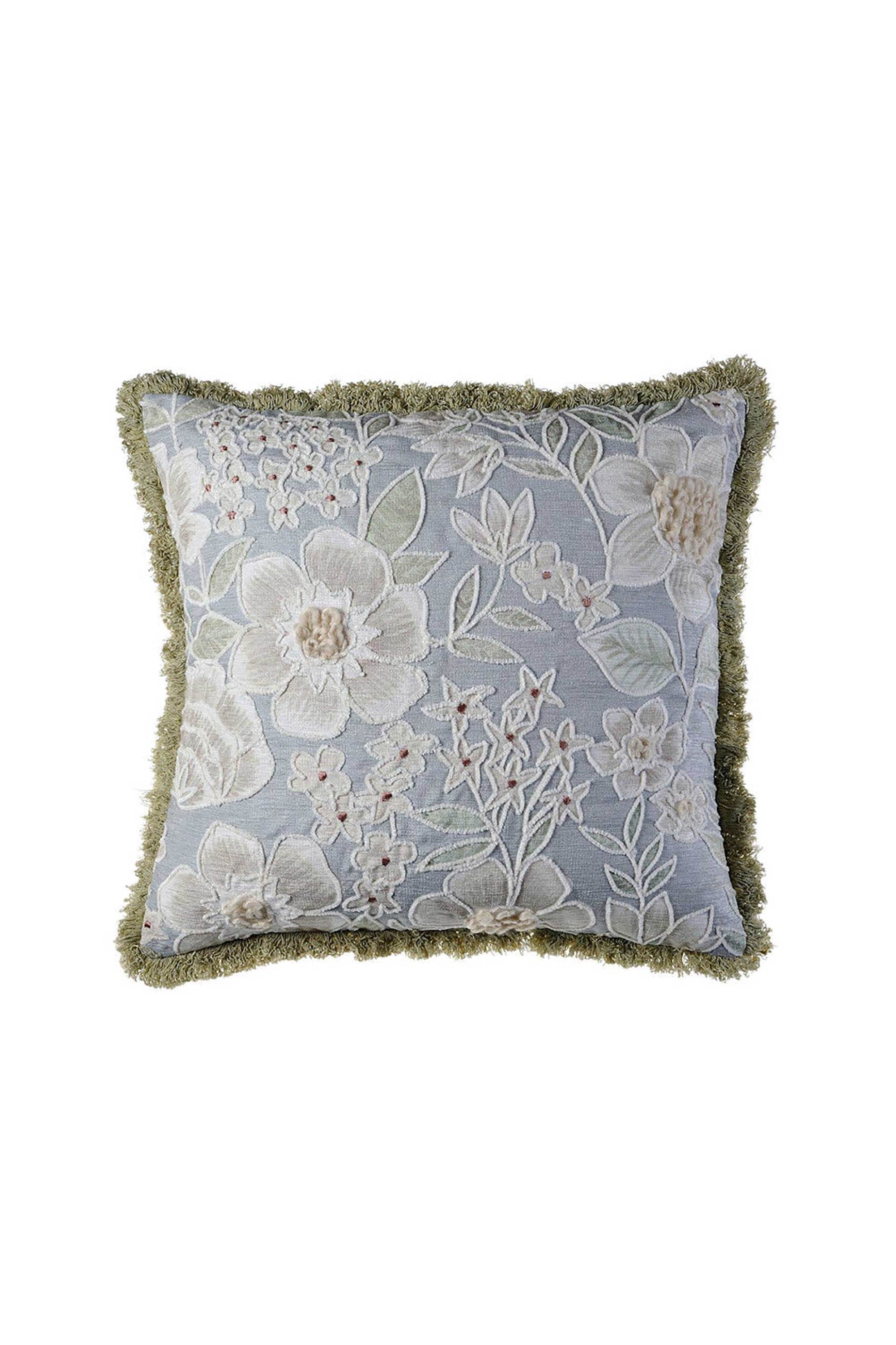 DOWN TOWN Home διακοσμητική μαξιλαροθήκη "Flowers Grey" 50 x 50 cm - 71-0609