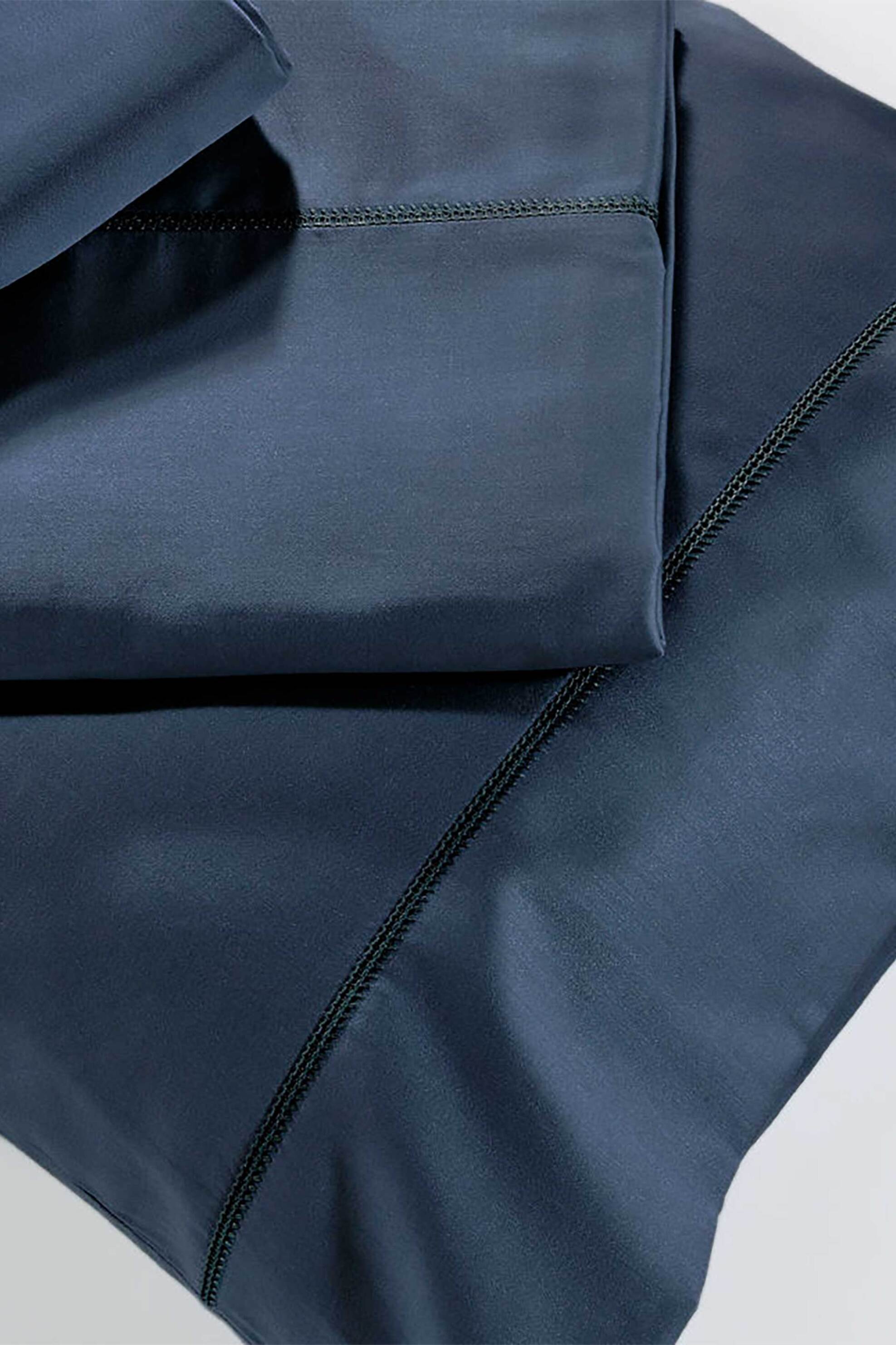 DOWN TOWN Home σετ σεντόνια ημίδιπλα "Navy Blue 50/8" (4 τεμάχια) - 17-0098