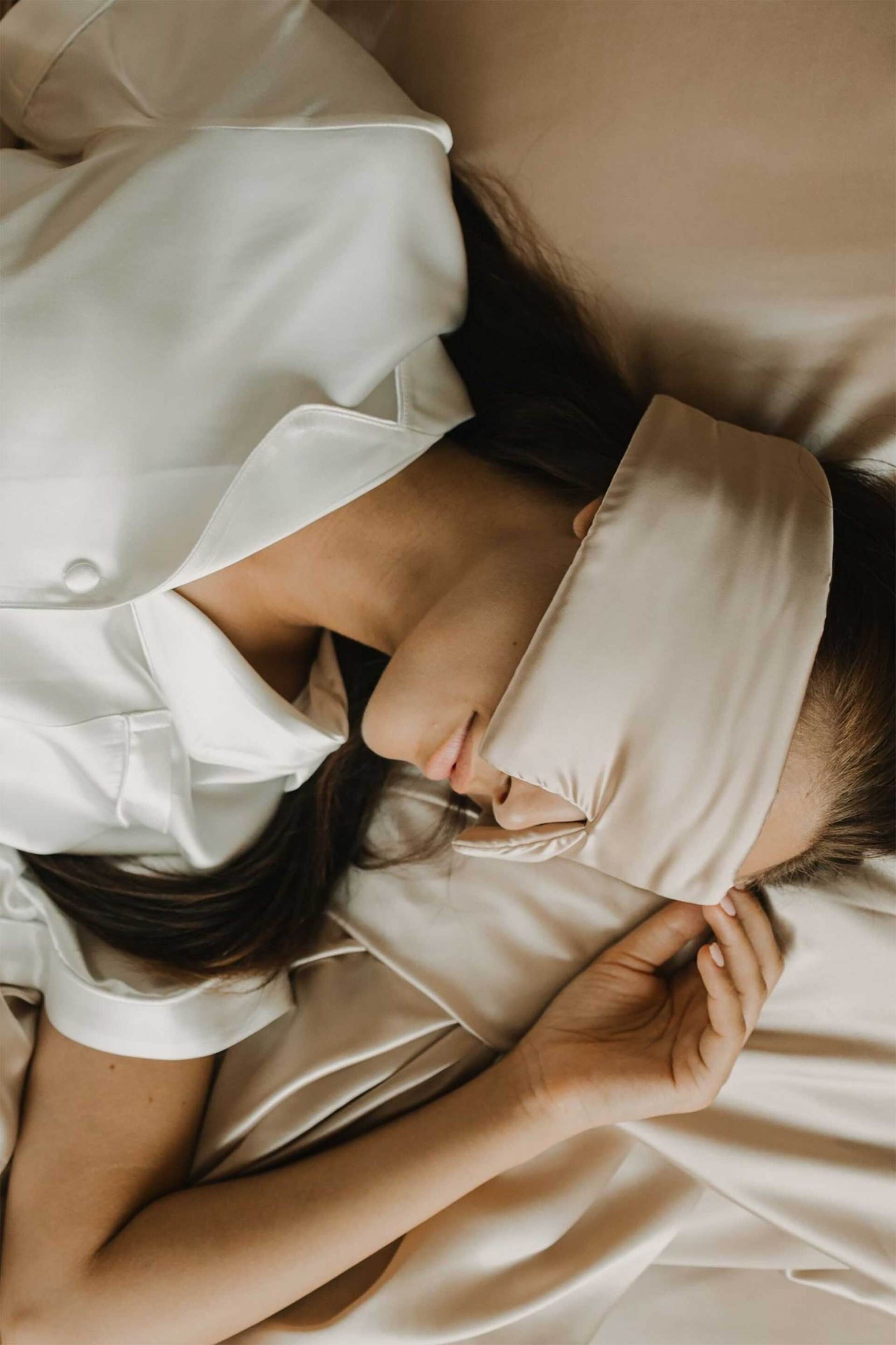 DOWN TOWN Home μάσκα ύπνου μεταξένια μονόχρωμη 10,5 x 27,5 cm - 98-0133 φωτογραφία