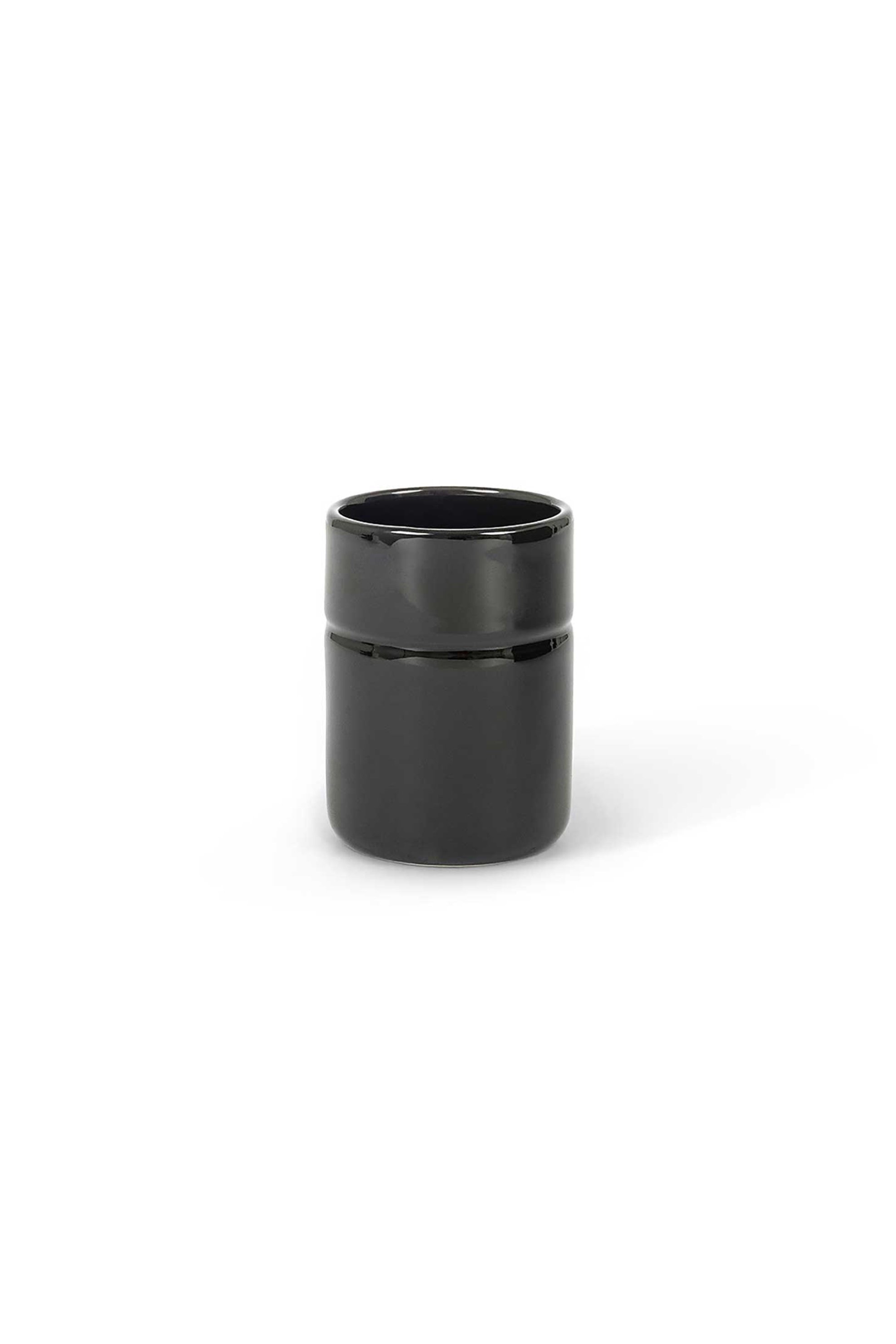 Coincasa κεραμική ποτηροθήκη μπάνιου 11 cm - 007448349 Μαύρο