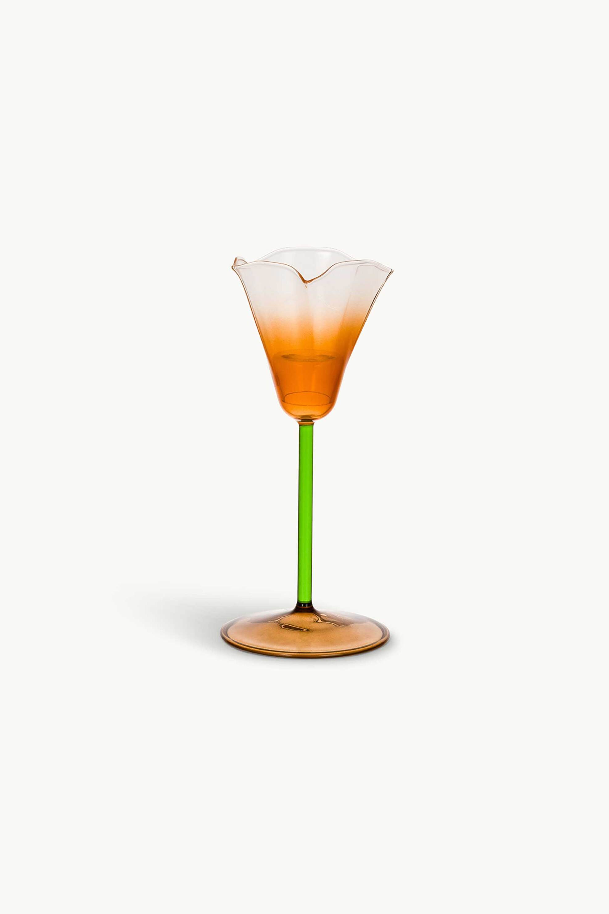 Coincasa γυάλινο κηροπήγιο για ρεσώ 20 cm - 007493152 Πορτοκαλί