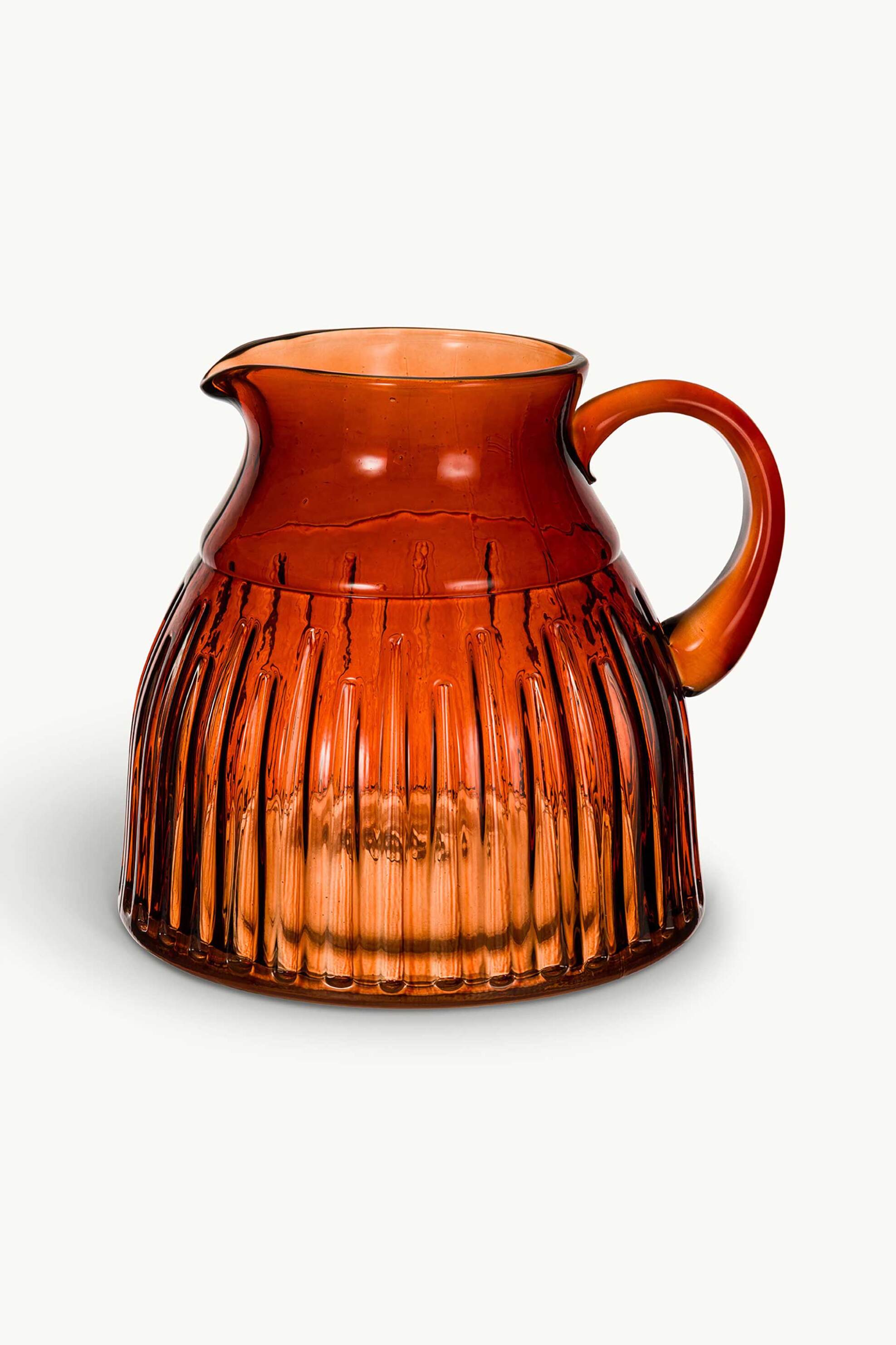 Coincasa γυάλινη κανάτα 21 cm - 007493088 Μπορντό