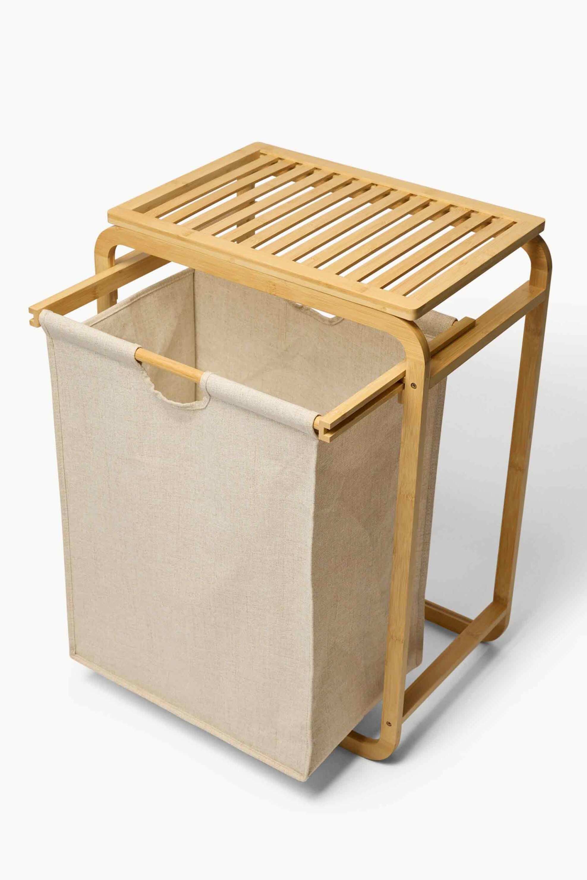 Coincasa Καλάθι Απλύτων από Bamboo 51 X 33 71 CM - 006810147 Μπεζ