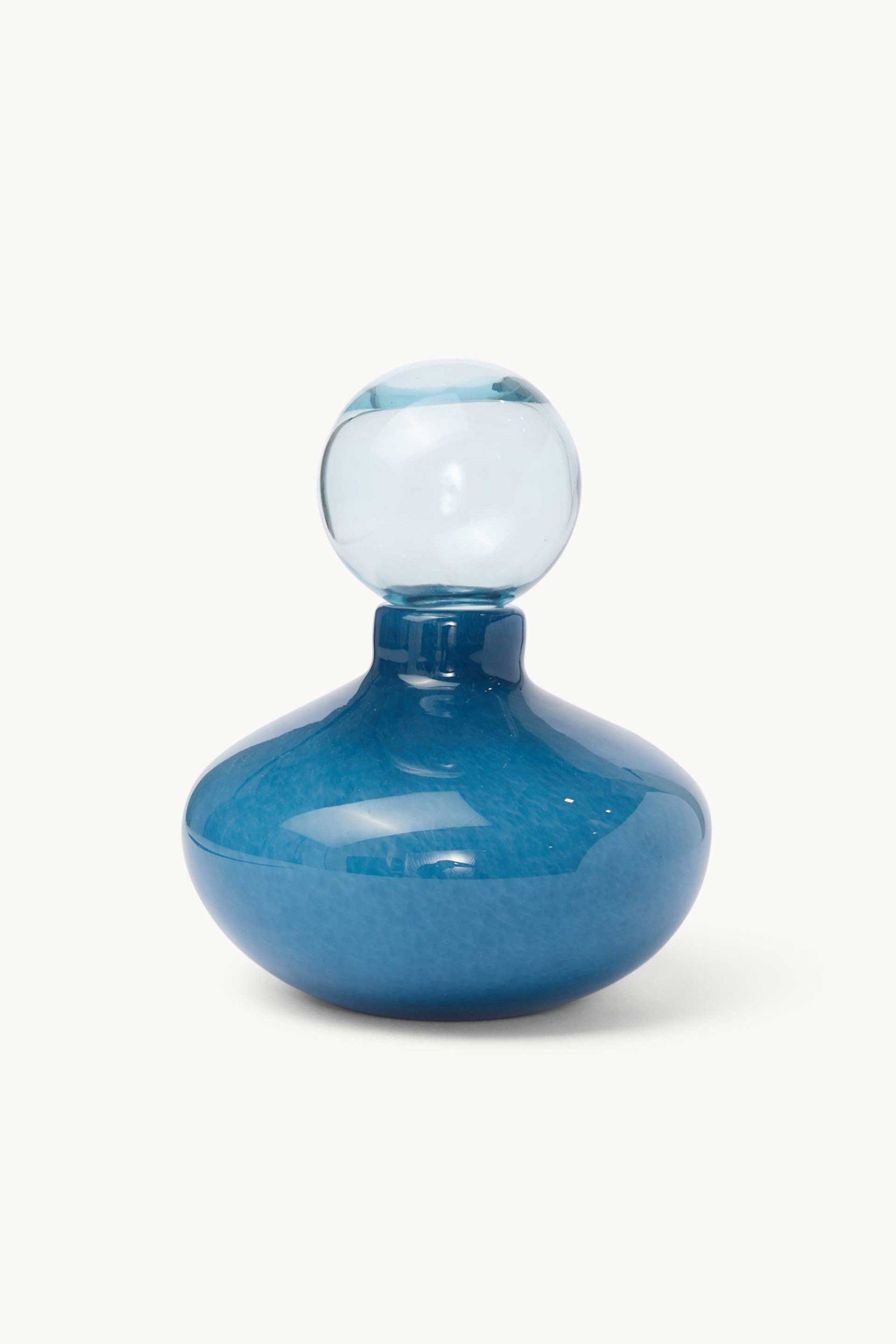 Coincasa γυάλινο μπουκάλι 25 cm - 006812861 Μπλε