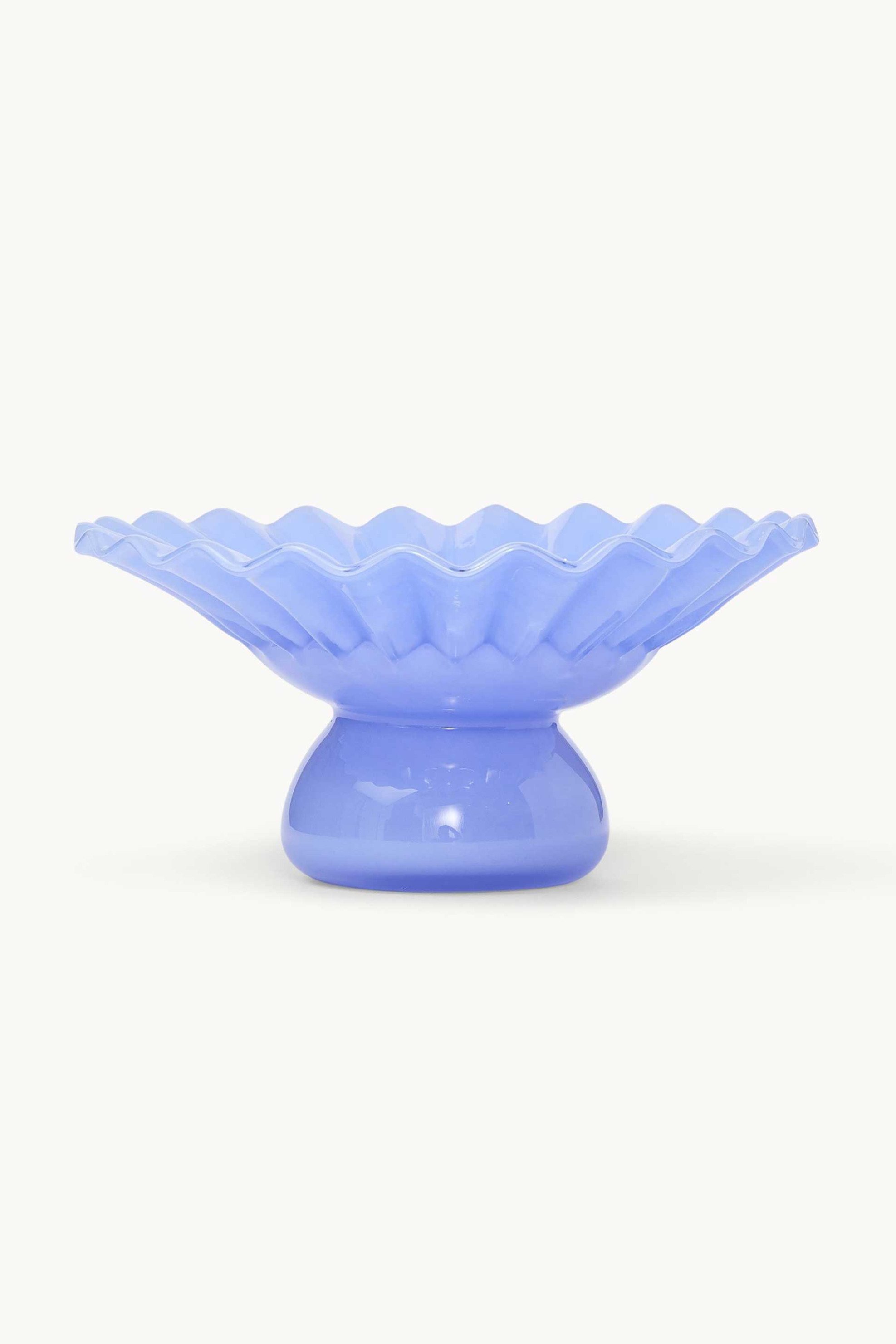 Coincasa διακοσμητικό γυάλινο βάζο 10 cm - 006813021 Μπλε