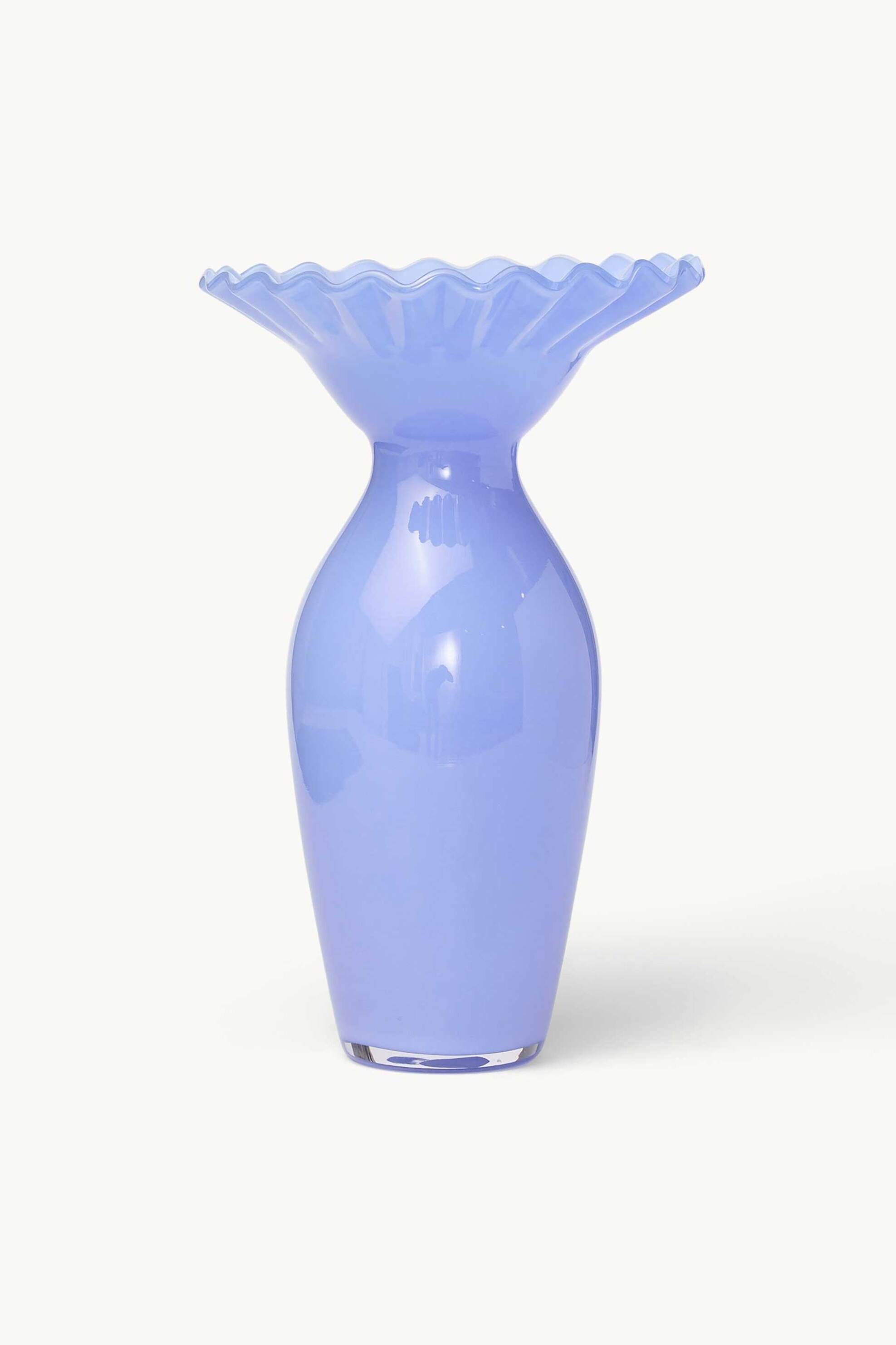 Coincasa διακοσμητικό γυάλινο βάζο 29 cm - 006813020 Μπλε