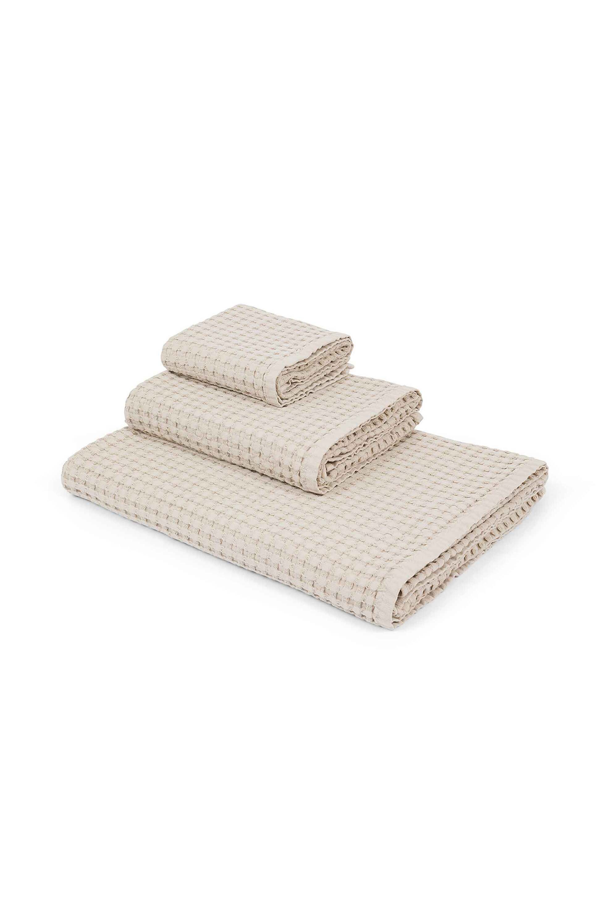 Coincasa Πετσέτα Προσώπου με Waffle Pattern 100 X 60 CM - 007406425 Μπεζ