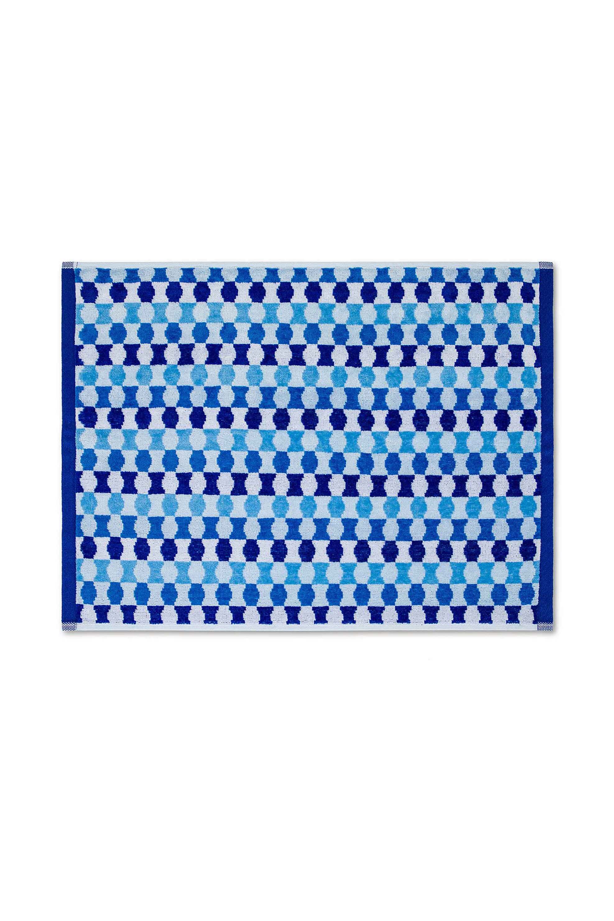 COINCASA Coincasa πετσέτα προσώπου με geometrical print 100 x 50 cm - 007406781 Μπλε