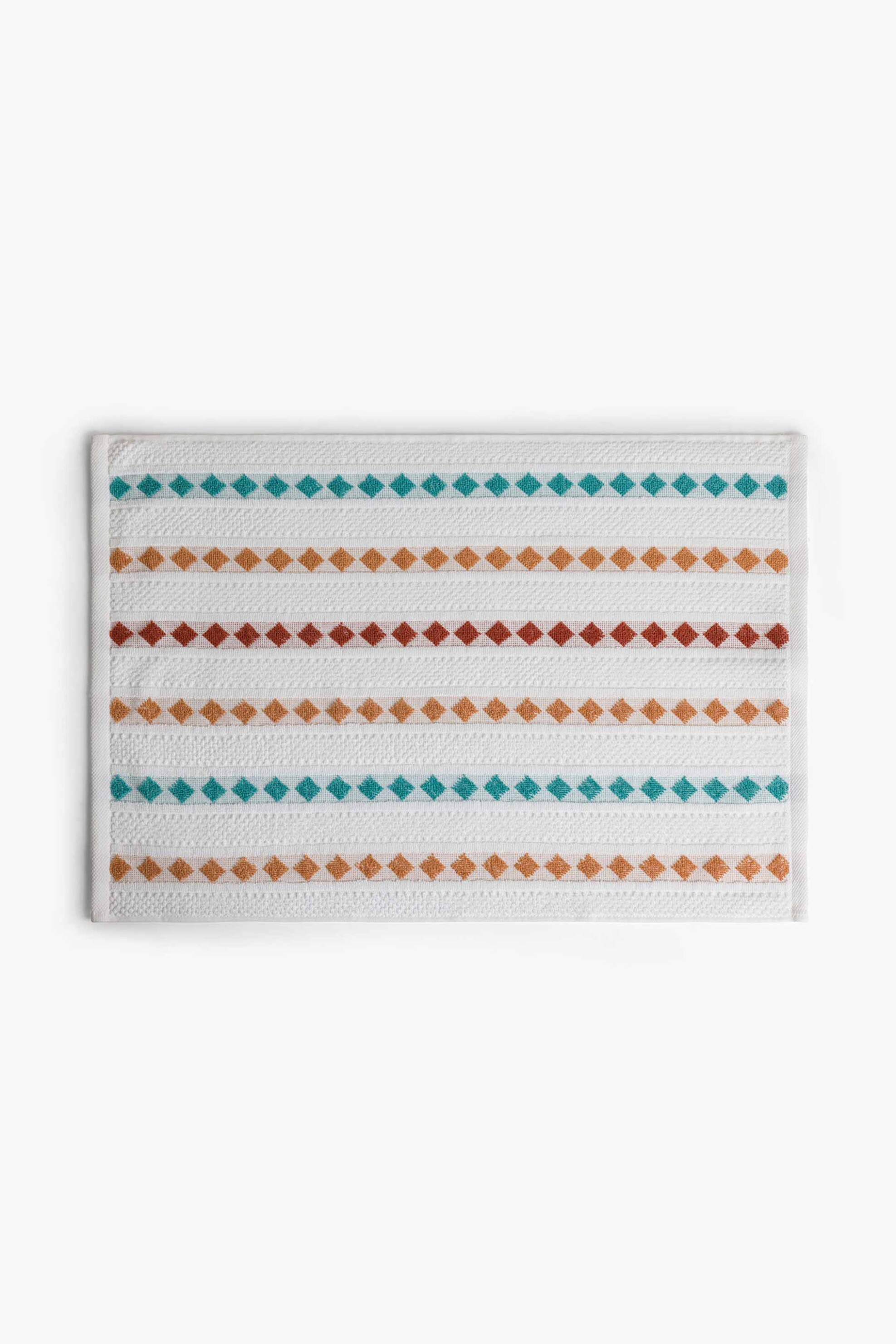 Coincasa πετσέτα προσώπου με geometrical pattern 100 x 50 cm - 007479063 Λευκό