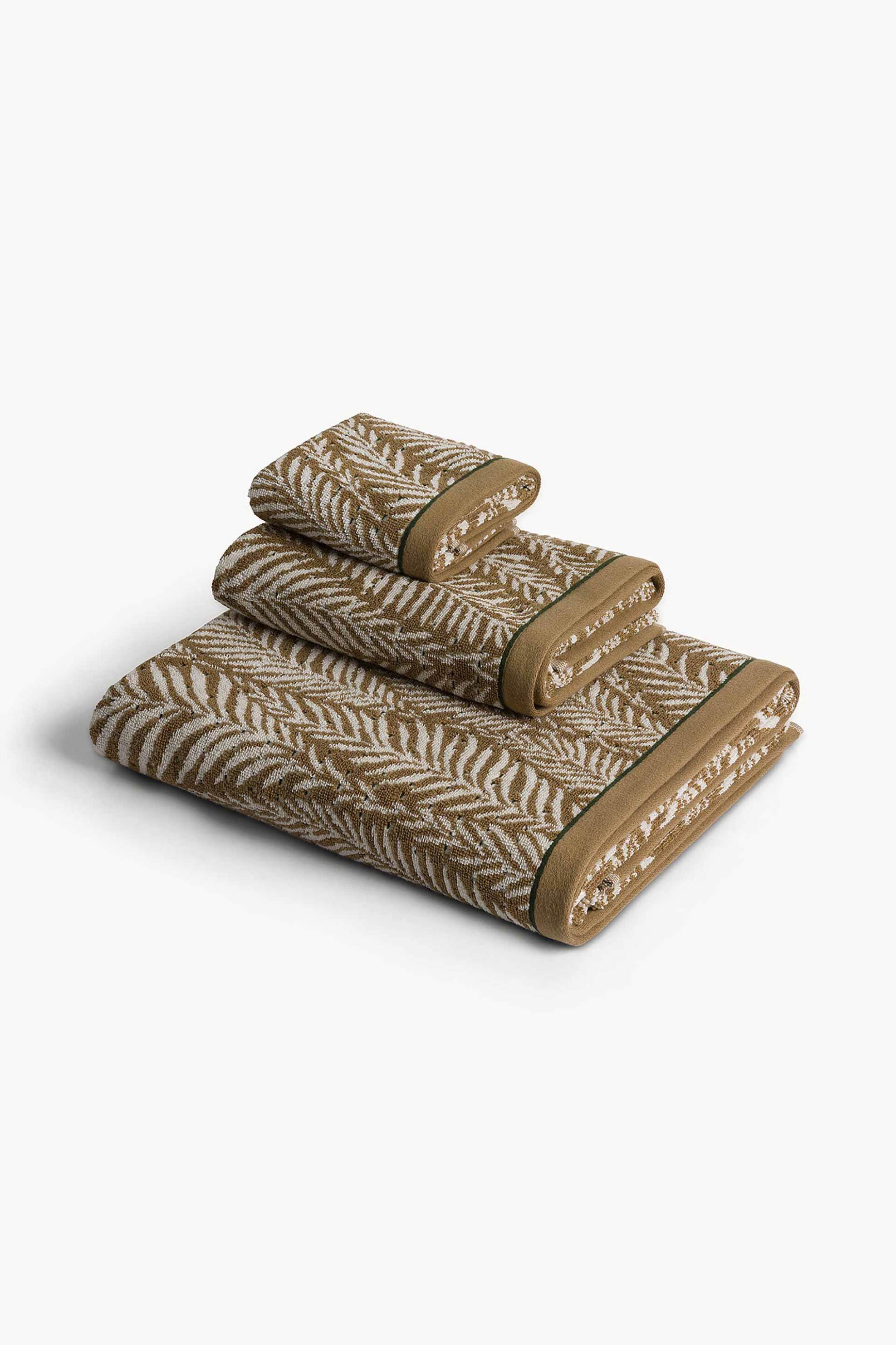 Coincasa πετσέτα σώματος με all-over print 140 x 90 cm - 007479067 Πράσινο φωτογραφία