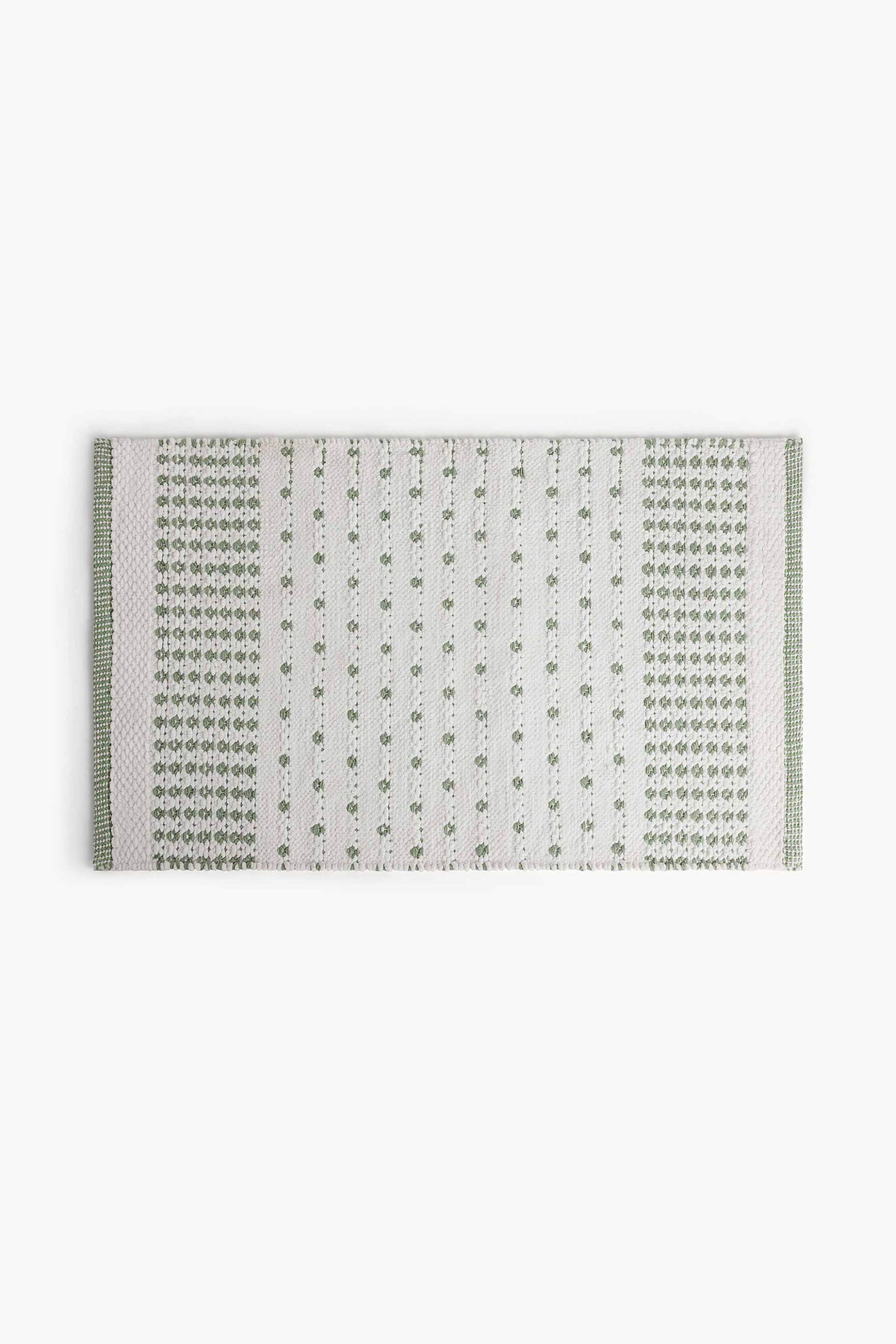 Coincasa χαλάκι μπάνιου με πουά σχέδιο 80 x 50 cm - 007476738 Πράσινο