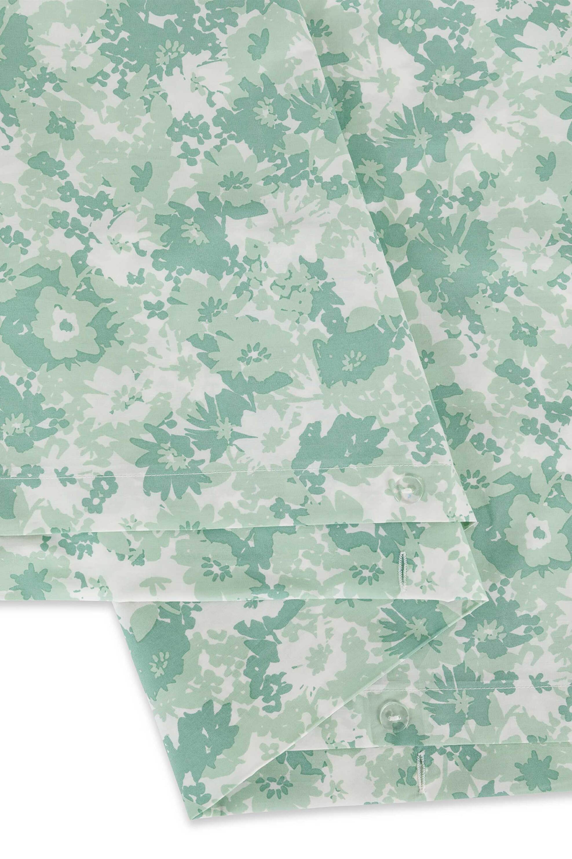 Coincasa παπλωματοθήκη διπλή βαμβακερή με floral print 220 x 240 cm - 007372711 Πράσινο φωτογραφία