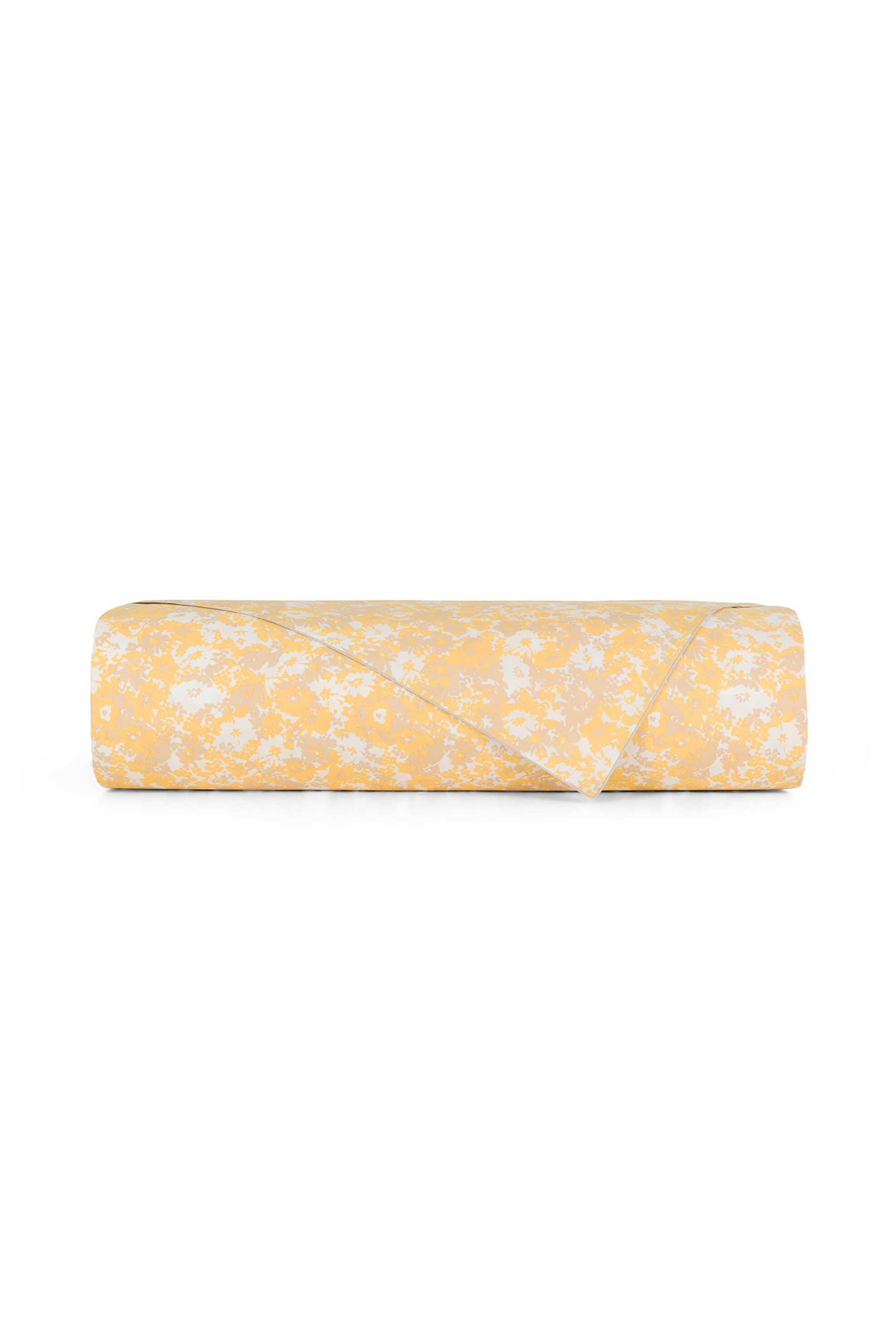 COINCASA Coincasa παπλωματοθήκη διπλή βαμβακερή με floral print 220 x 240 cm - 007372716 Κίτρινο