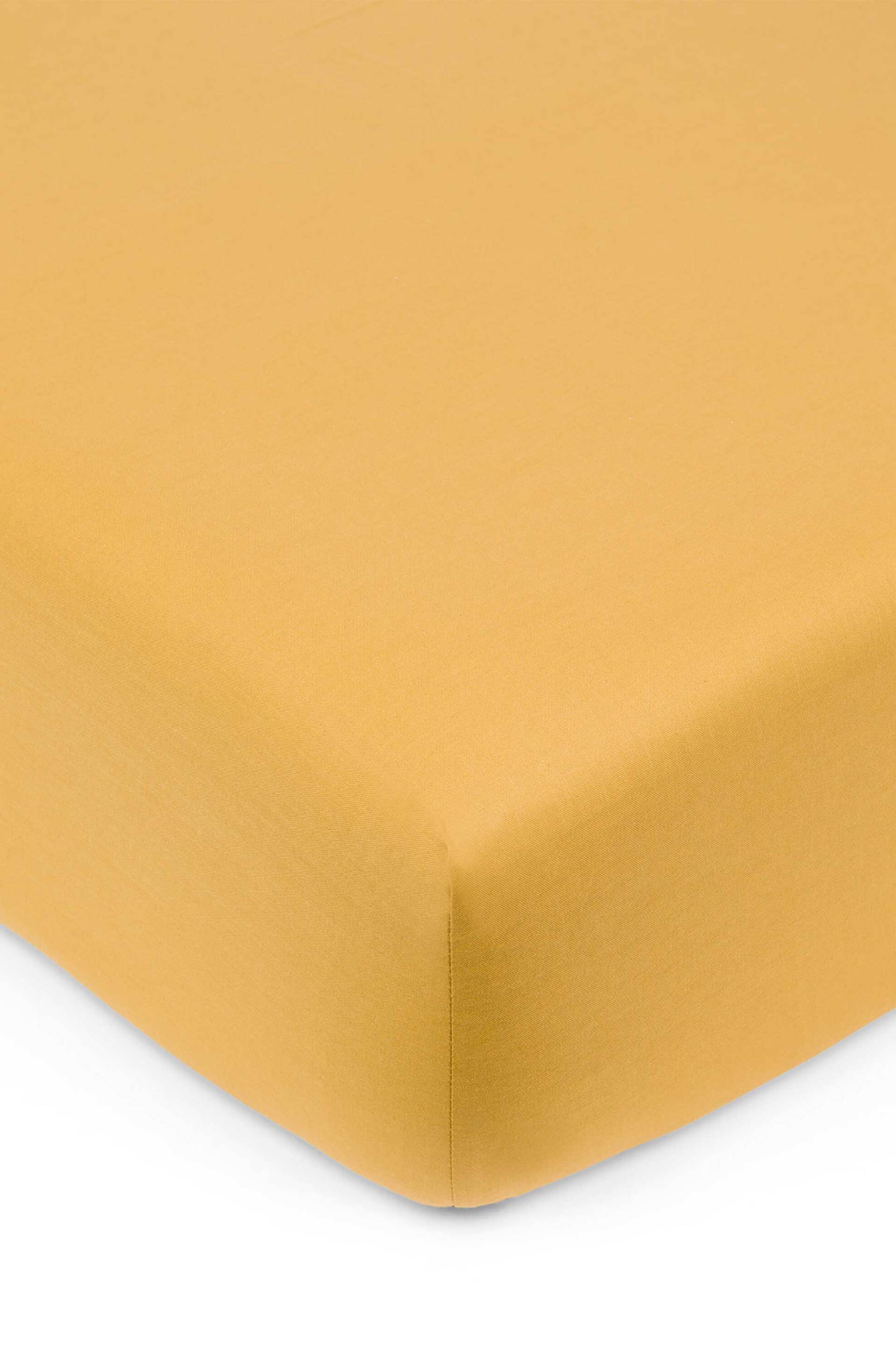COINCASA Coincasa σεντόνι μονό μονόχρωμο με λάστιχο 90 x 200 + 25 cm - 007373429 Μουσταρδί