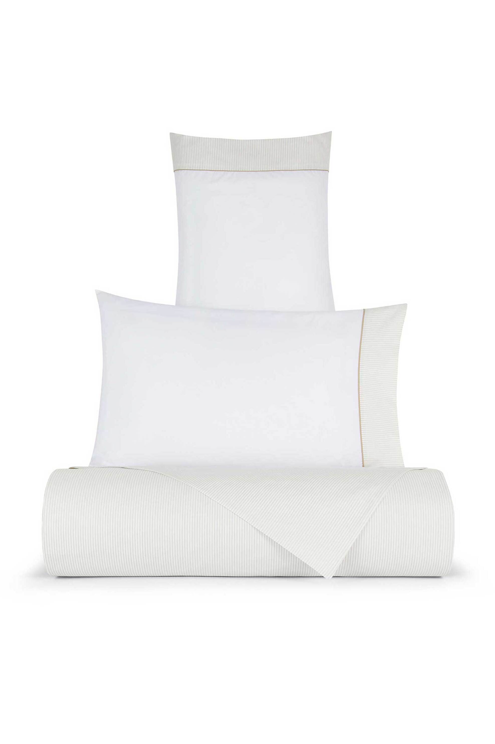 Coincasa παπλωματοθήκη διπλή με ριγέ σχέδιο 240 x 220 cm - 007410838 Λευκό φωτογραφία