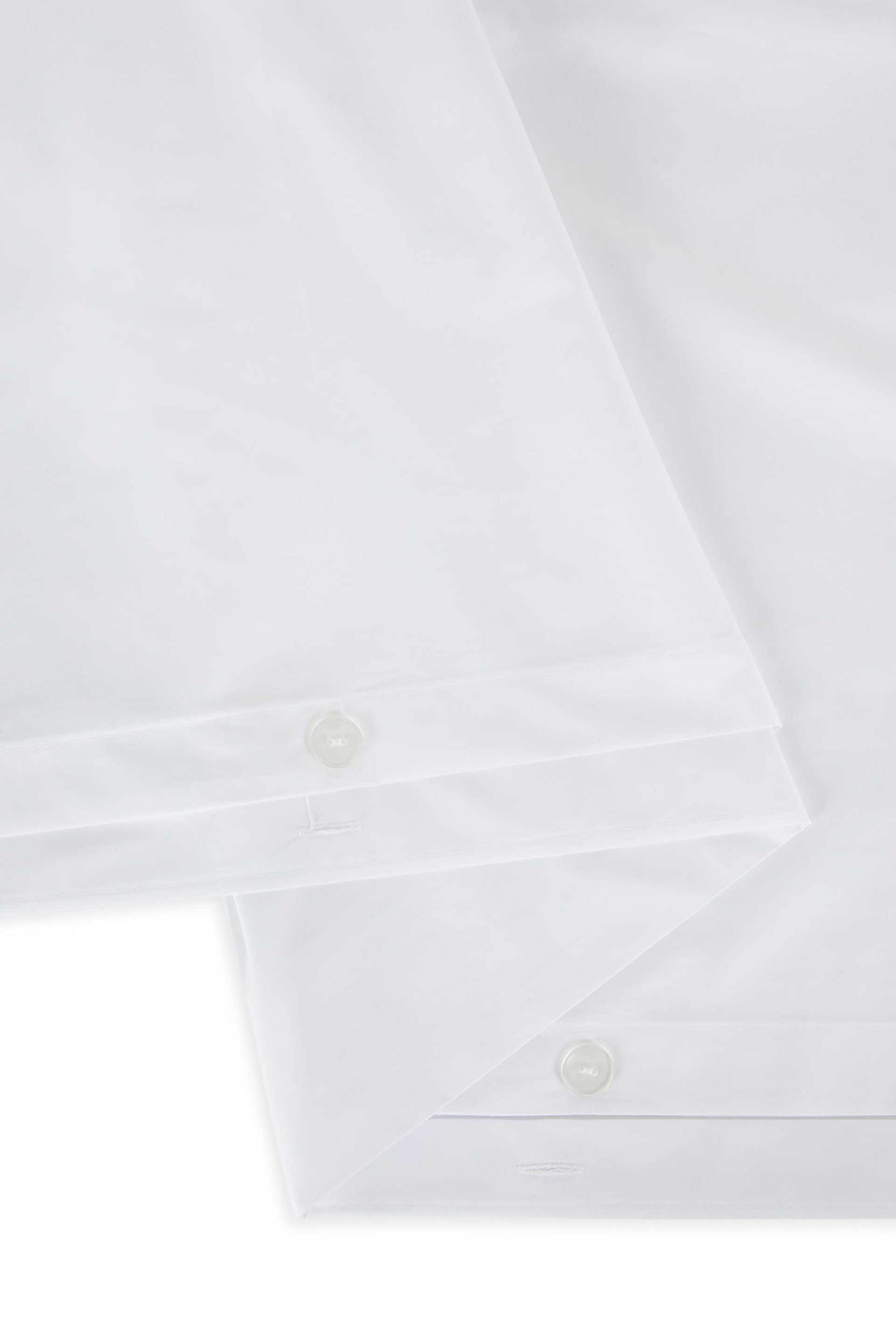 Coincasa παπλωματοθήκη διπλή μονόχρωμη με φάσα με κεντημένο σχέδιο 220 x 240 cm - 007417389 Λευκό φωτογραφία