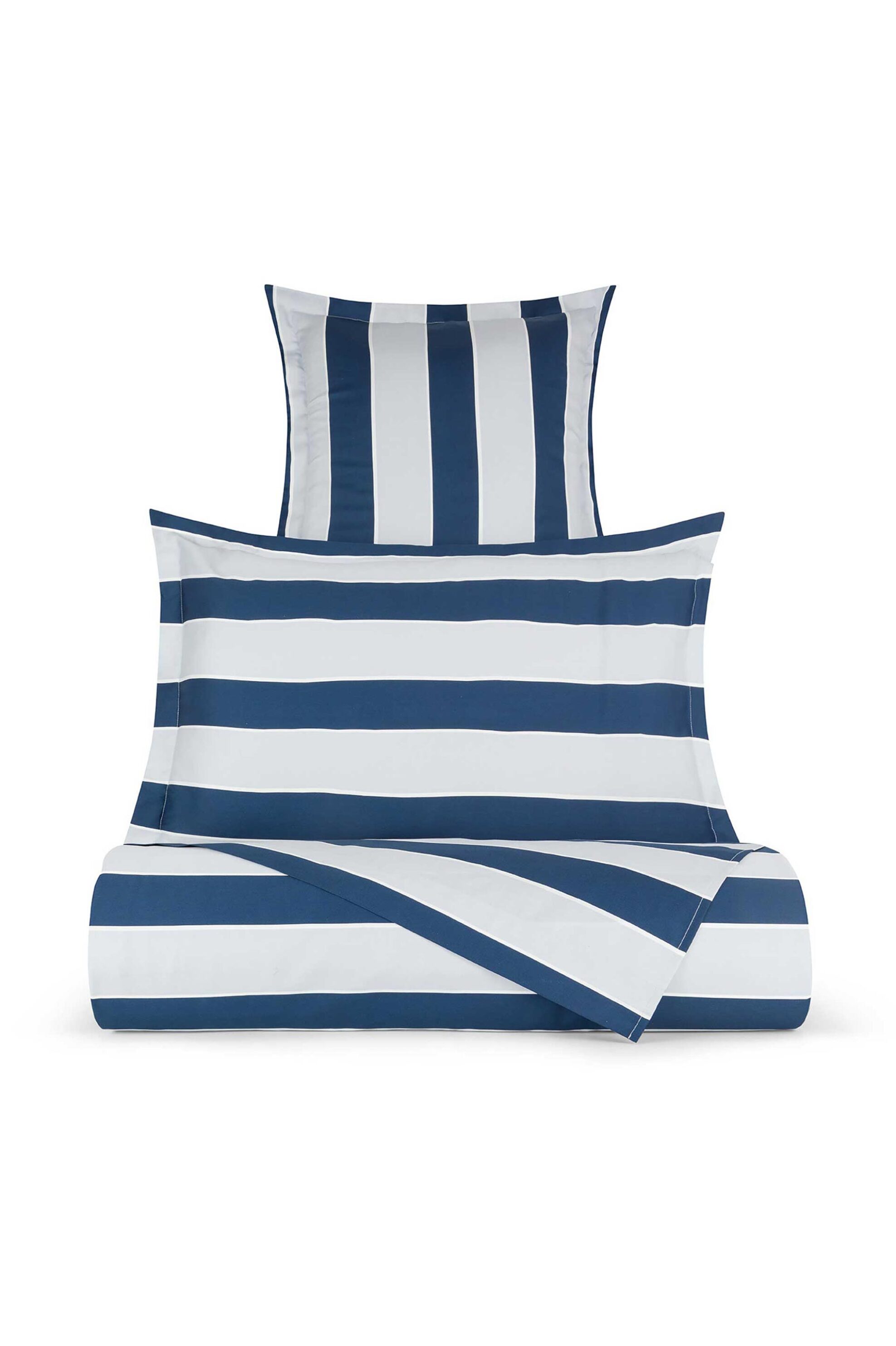 COINCASA Coincasa πάπλωμα σατέν διπλό με ριγέ σχέδιο 220 x 240 cm - 007404870 Λευκό - Μπλε