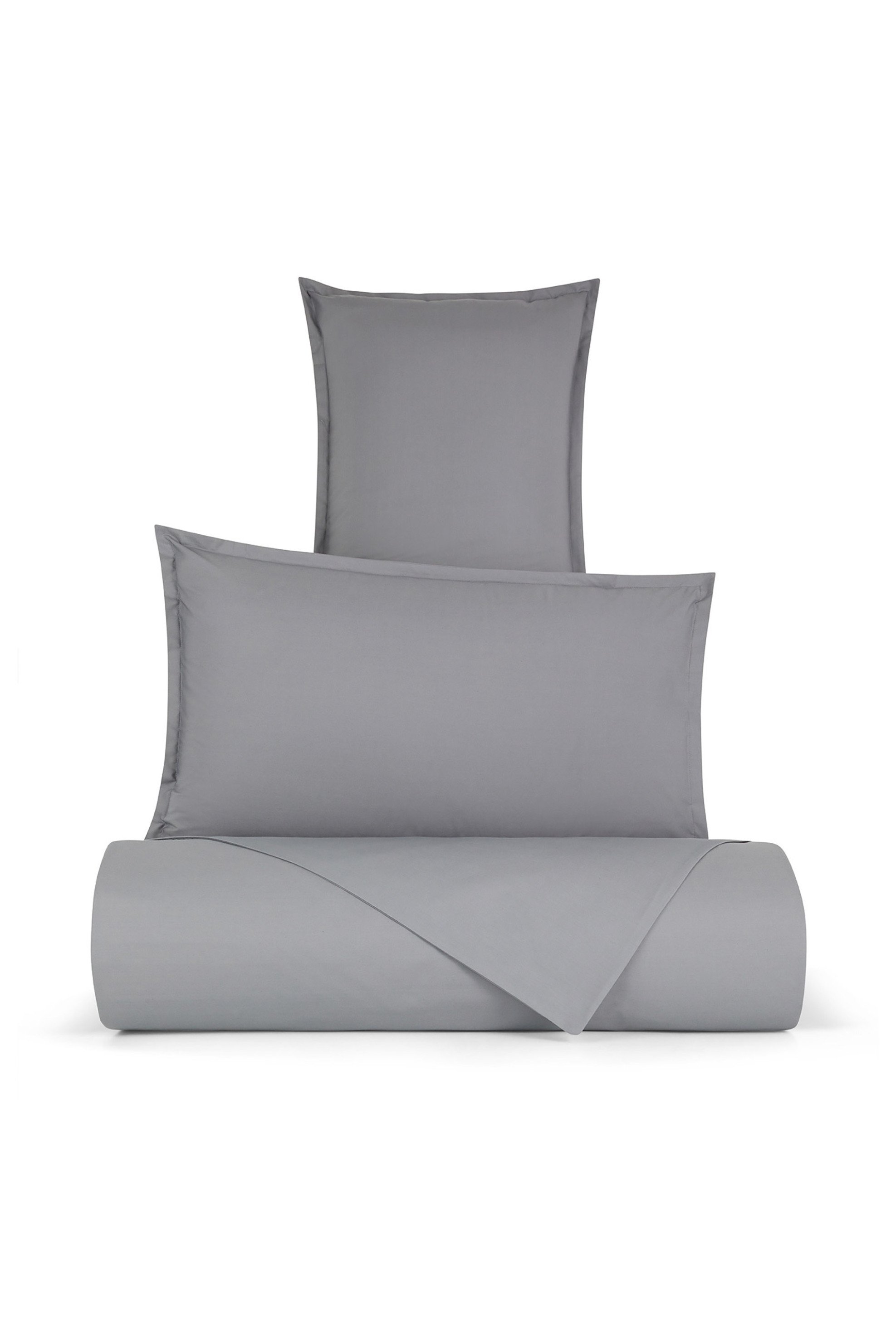 Coincasa σεντόνι διπλό μονόχρωμο 220 x 240 cm "Zefiro" - 007404265 Γκρι