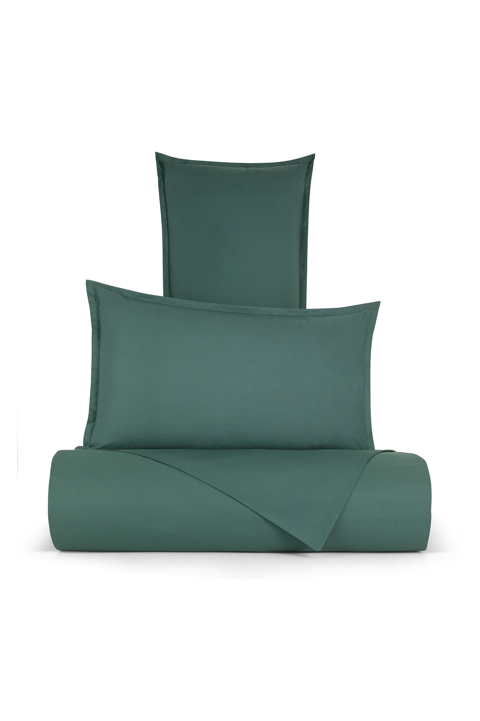 Coincasa σεντόνι διπλό μονόχρωμο 220 x 240 cm "Zefiro" - 007404270 Πράσινο Σκούρο