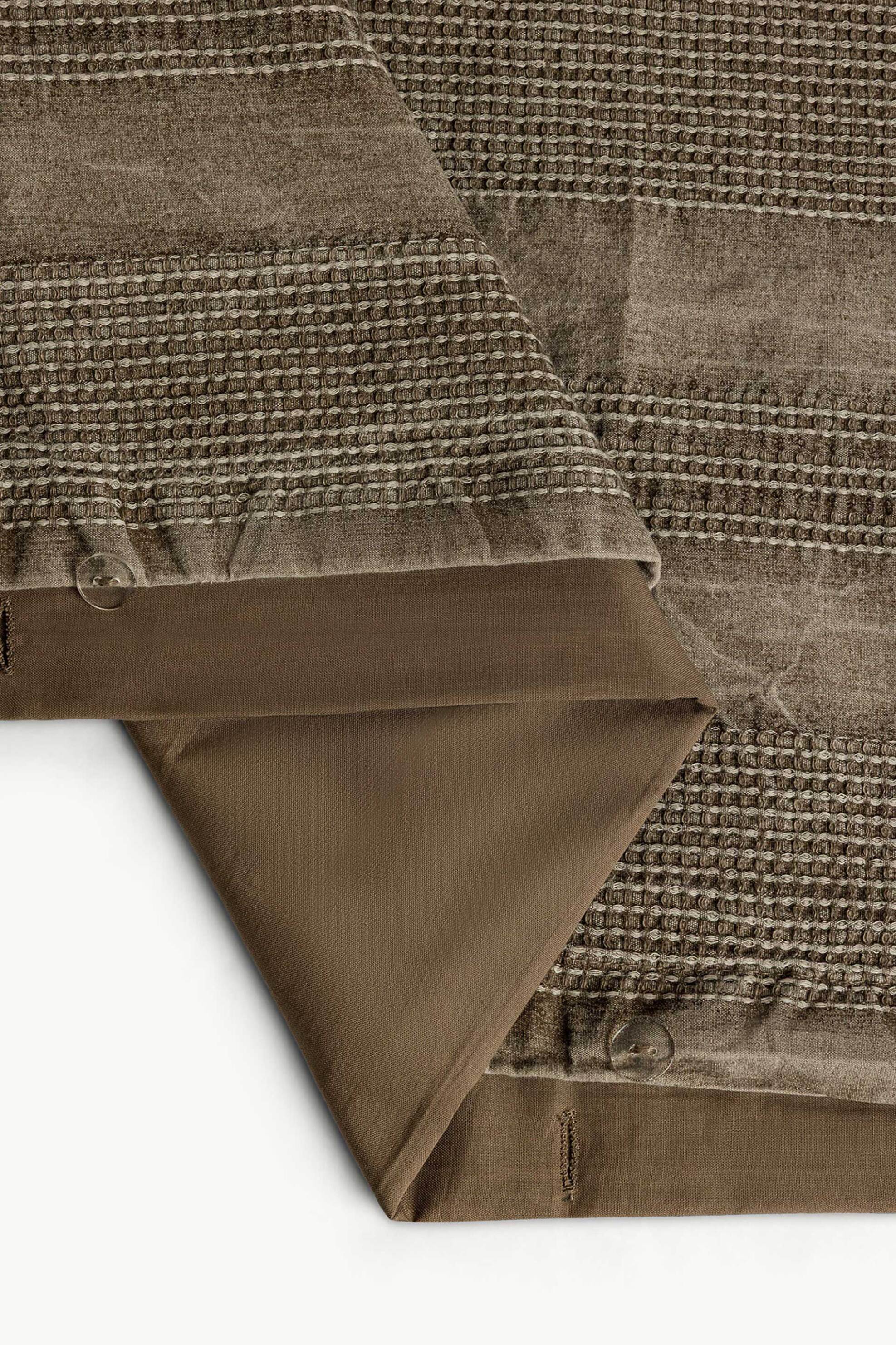Coincasa Βαμβακερή Παπλωματοθήκη με Waffle Pattern 240 X 220 CM - 007499942 Γκρι Ανοιχτό